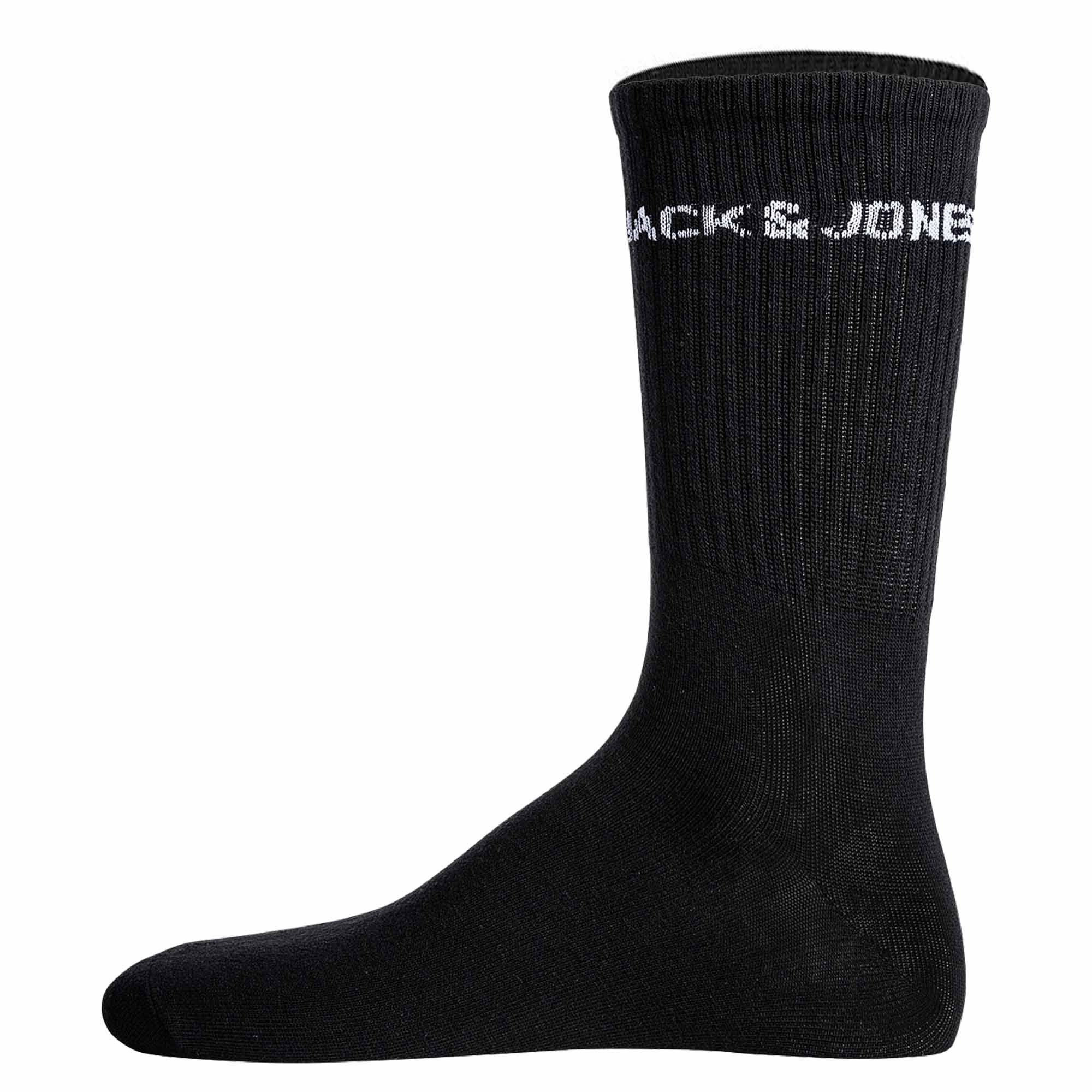 Jack & Jones Sportsocken Herren Socken 12er Pack Baumwolle JACLOGO 12 PACK (Packung, 12er Pack)