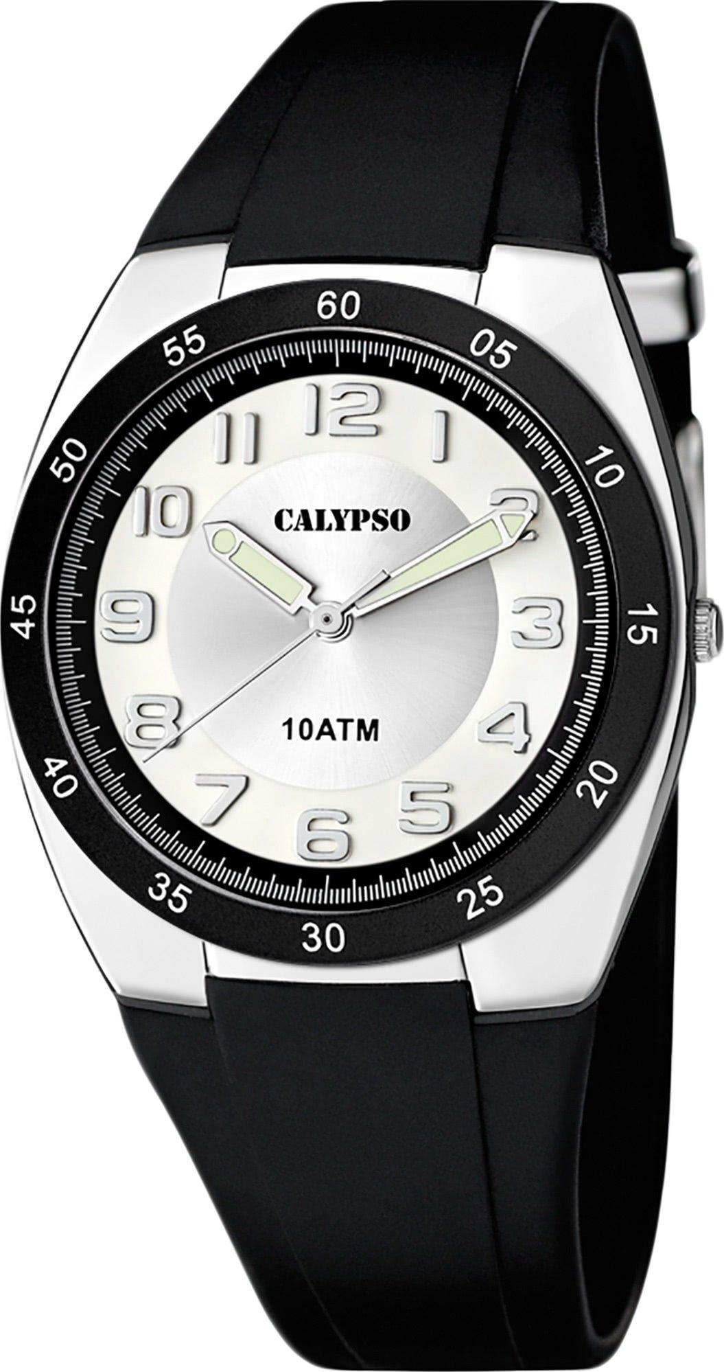 CALYPSO WATCHES Quarzuhr Calypso Herren Uhr K5753/5 Kunststoffband, (Analoguhr), Herren Armbanduhr rund, Kunststoff, PUarmband schwarz, Sport