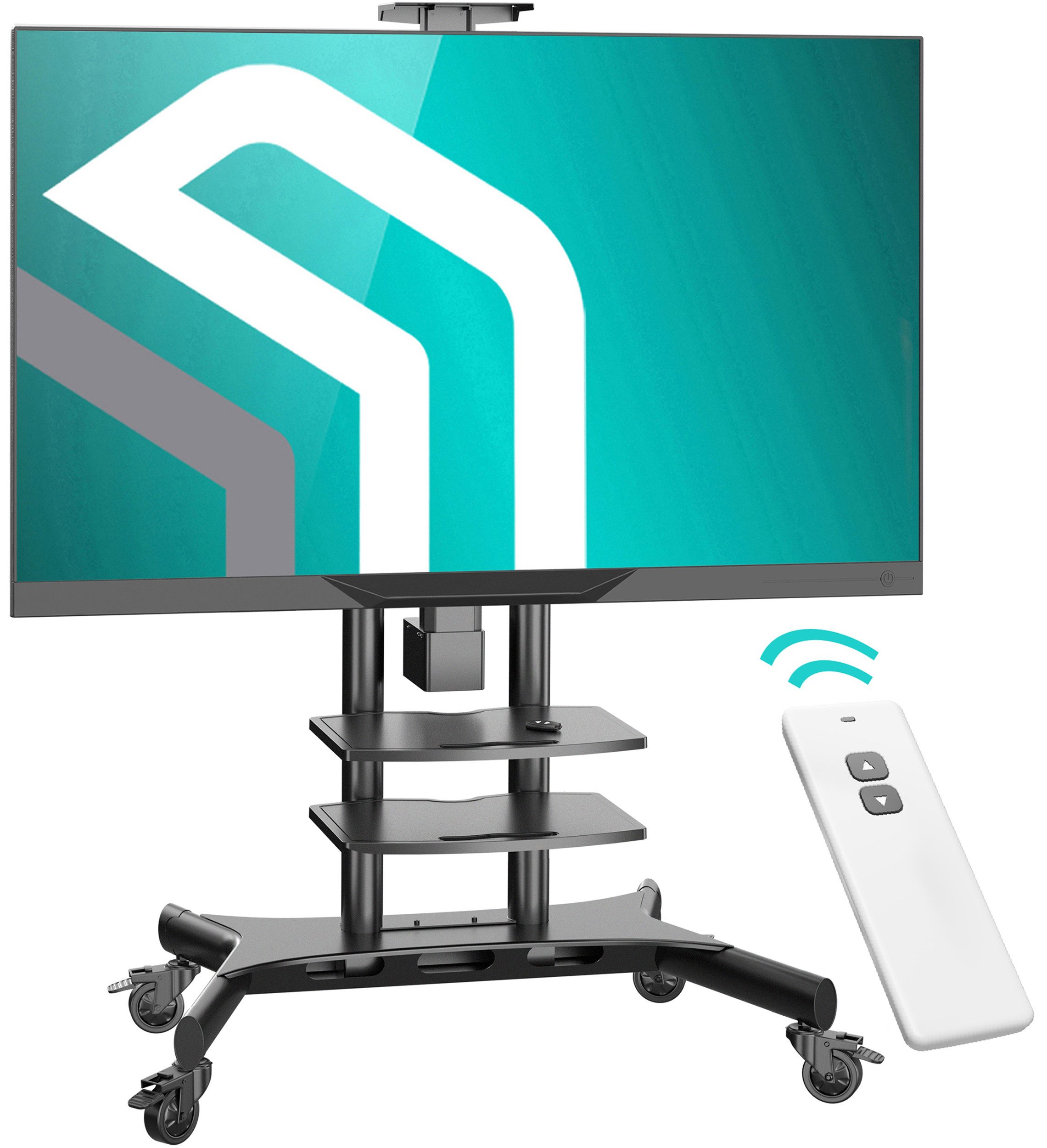 ONKRON TV-Ständer ONKRON 50"-86", 90 kg max, VESA 800x500, TS1881E, (bis 86,00 Zoll, TV Ständer mit Motor, TV Ständer mit Motor, Automatische Höhenverstellung mit Fernsteuerung, TV Standfuss)