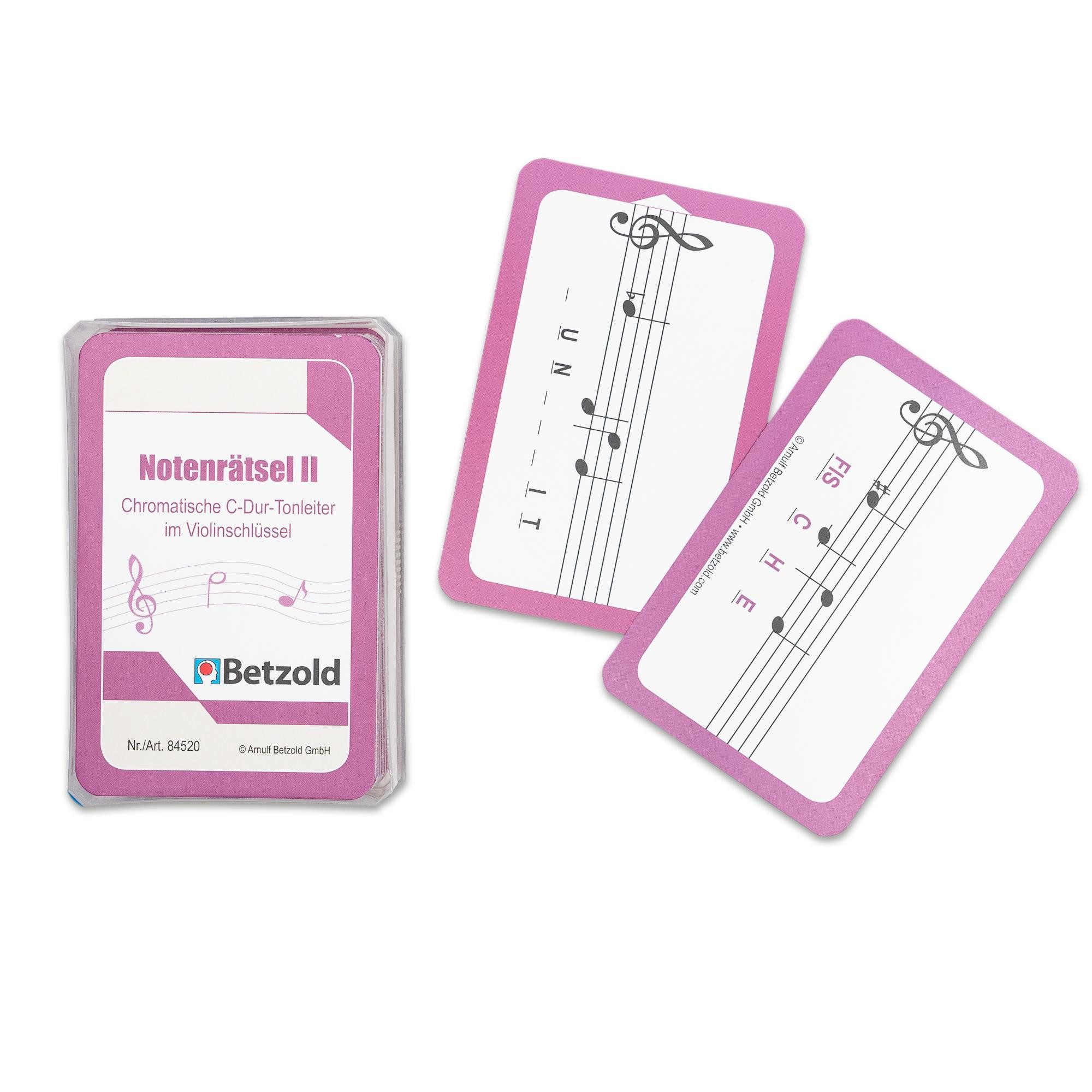 Betzold Lernspielzeug Notenrätsel - Karten für den Magischen Zylinder