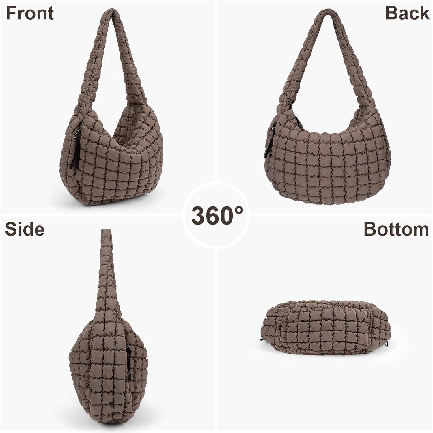 LuxusKollektion Umhängetasche Gesteppte Puffer Tasche Crossbody Bag Groß Quilted Tote Stepptasche