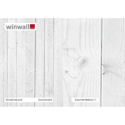 winwall Duschrückwand Duschrückwände ALU-Verbundplatte Dekor: Holz weiß, (1-tlg), Wandverkleidung aus Alu