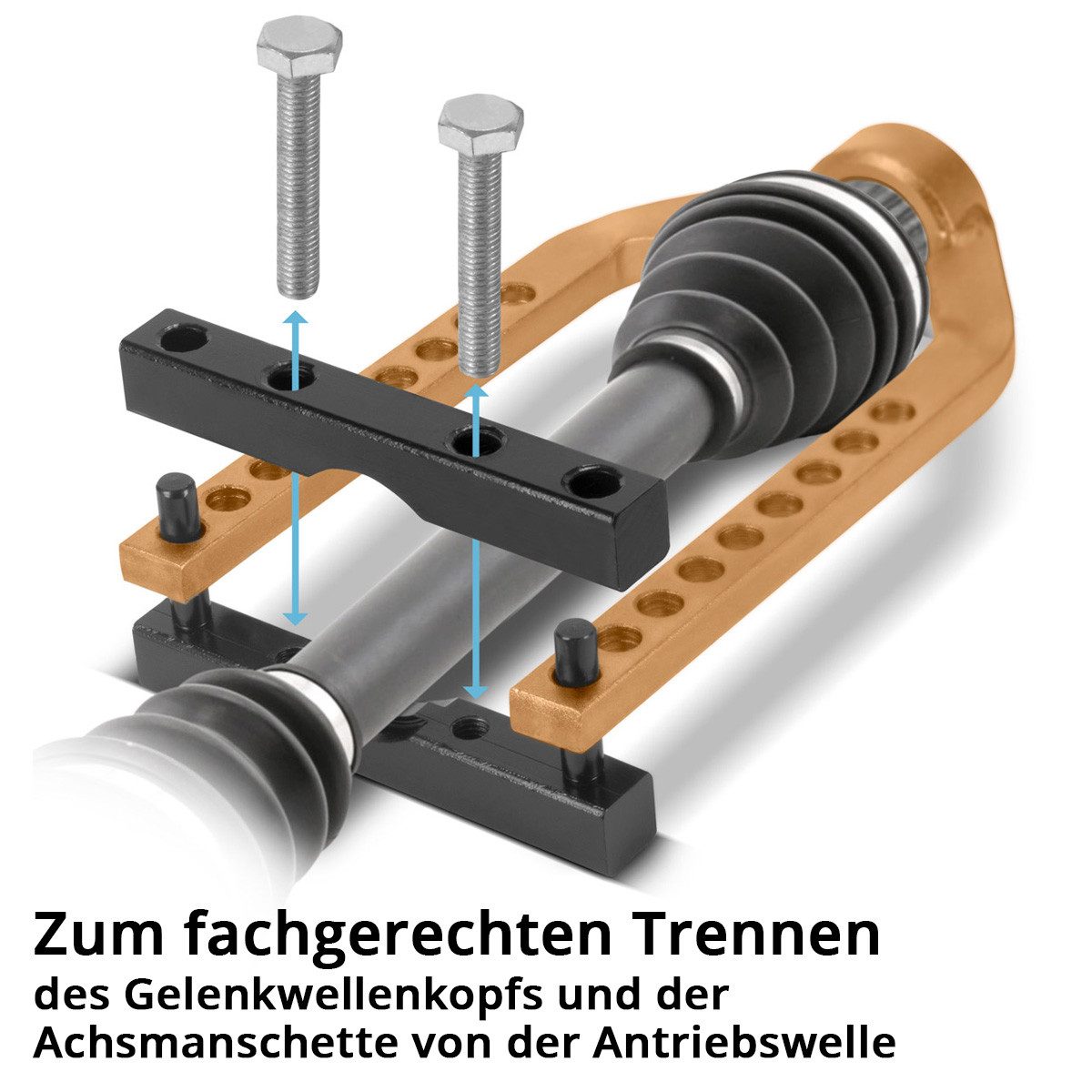 STAHLWERK Werkzeugset Gelenkwellen-Abzieher, Antriebswellen-Trenner, Antriebswellen, (1-tlg)