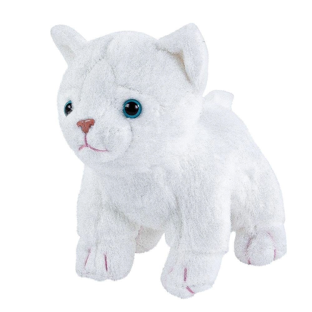 Uni-Toys Kuscheltier Kuscheltier Katze weiß 14 cm Stoffkatze