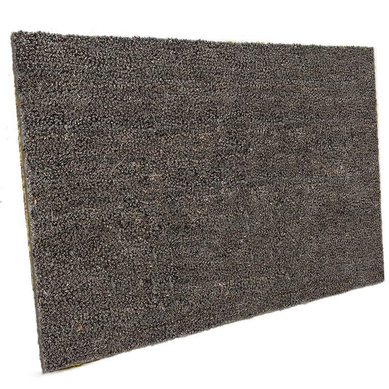 Fußmatte Fussmatte aus Kokos für die Haustür, Entrando, rechteckig, Höhe: 17 mm, für Aussen, Rutschfest, Wetterfest