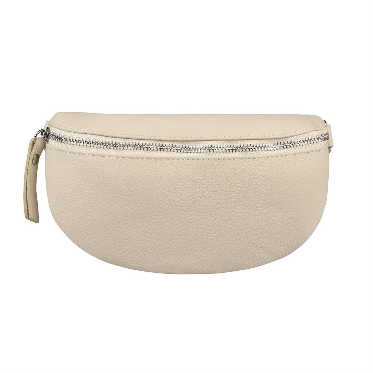 ITALYSHOP24 Bauchtasche Damen Leder Gürteltasche Hüfttasche CrossBody Handytasche, als Schultertasche, CrossOver, Umhängetasche tragbar