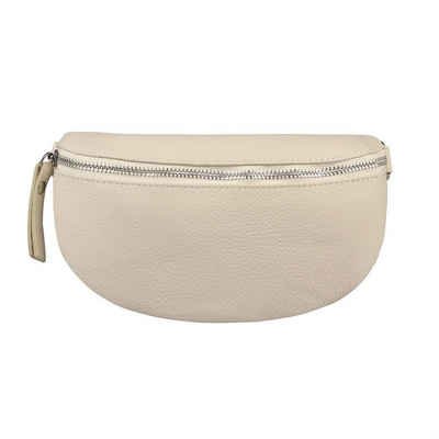 ITALYSHOP24 Bauchtasche Damen Leder Gürteltasche Hüfttasche CrossBody Handytasche, als Schultertasche, CrossOver, Umhängetasche tragbar