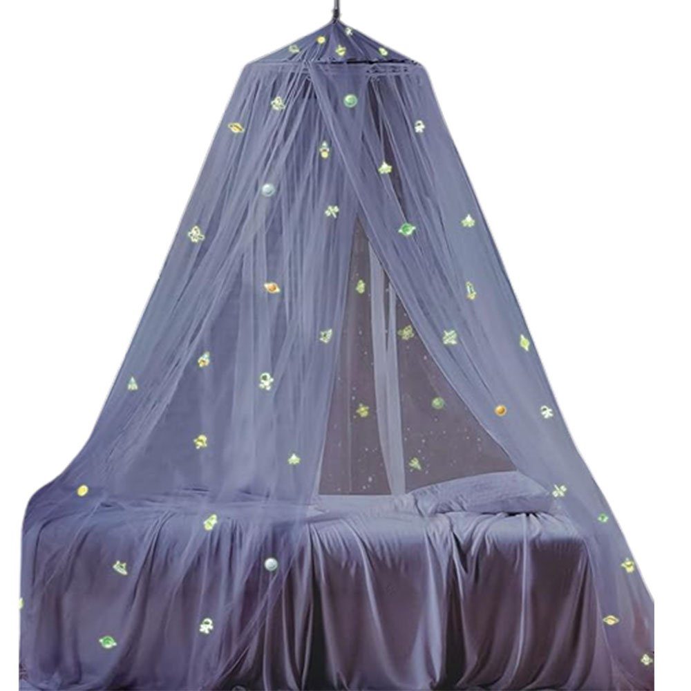FELIXLEO Betthimmel Betthimmel Sternen,Kinderbett mit 60*250*1200cm Fluoreszierenden