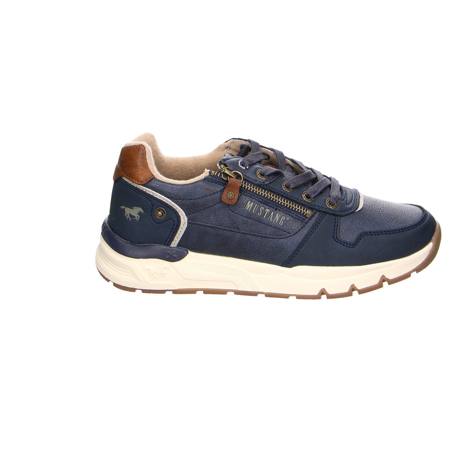 Mustang Shoes Mustang Synthetik Schnürschuhe blau Schnürschuh