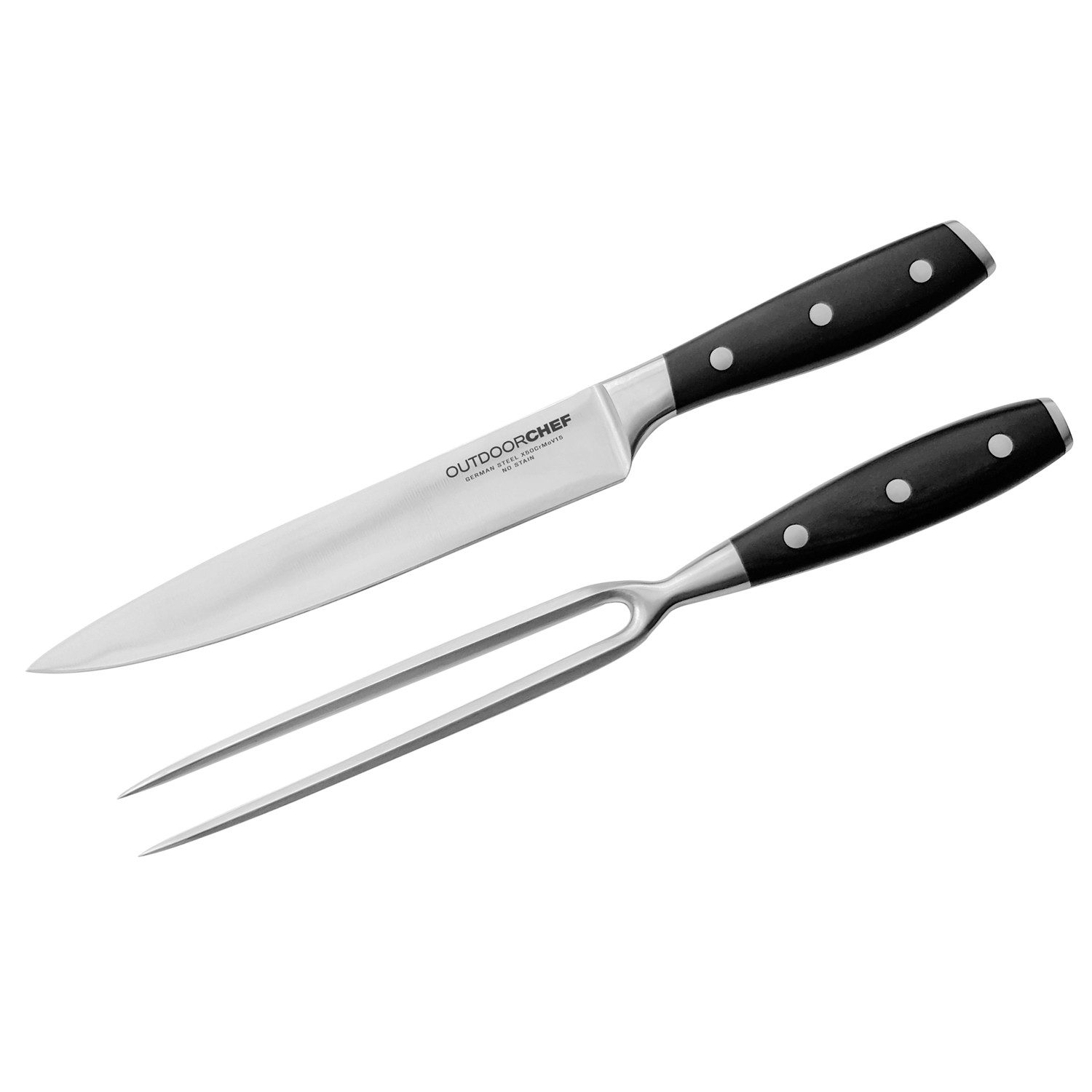 OUTDOORCHEF Grillbesteck-Set Outdoorchef Tranchierbesteck Premium 2-tlg.
