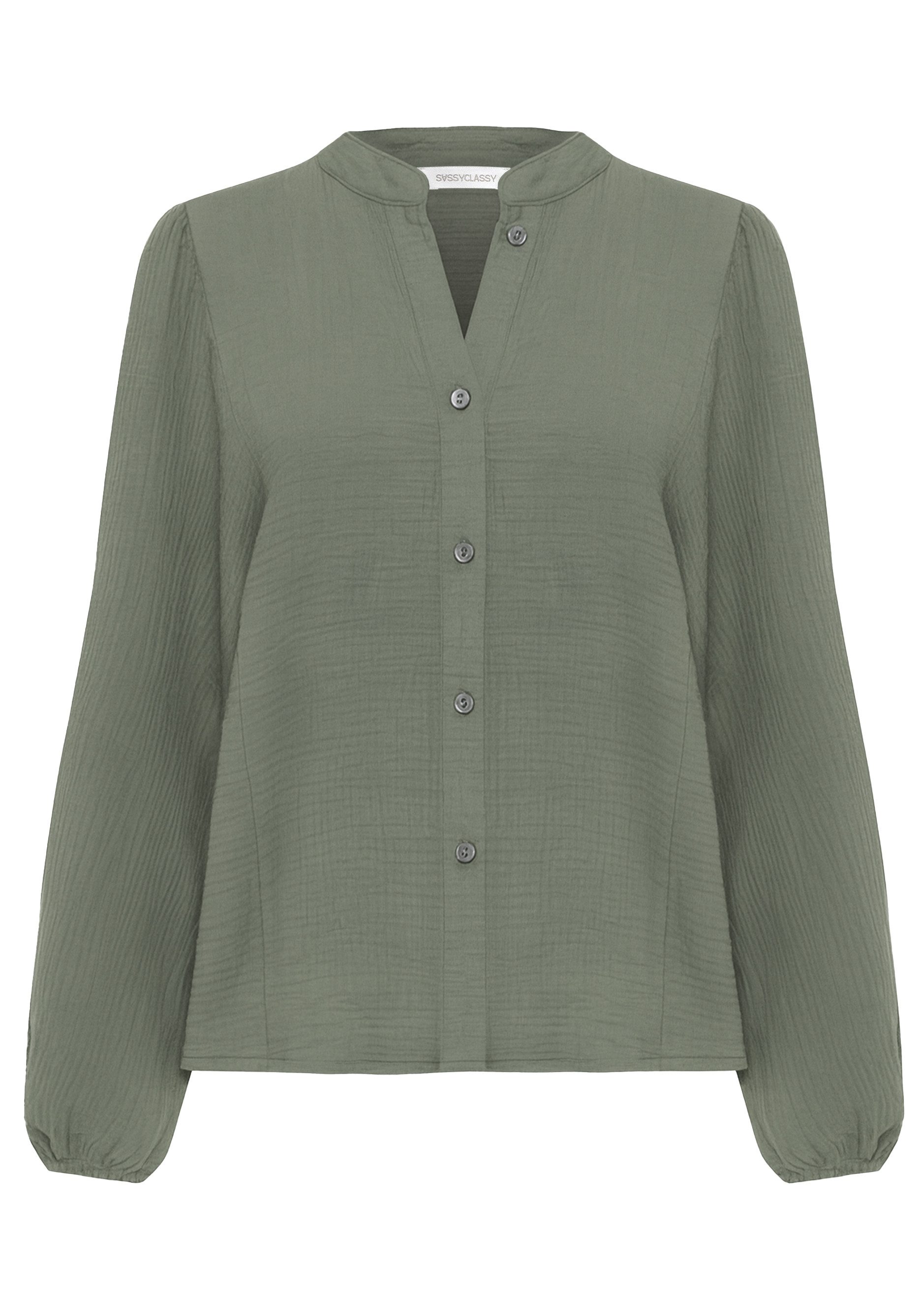 SASSYCLASSY Langarmbluse Oversize Musselin Bluse Damen mit Fledermausärmeln günstig online kaufen