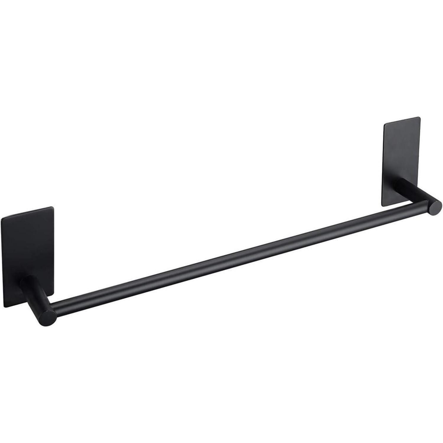 LuxusKollektion Handtuchstange Полотенцесушители ohne Bohren Edelstahl Selbstklebend 40 cm Matt Schwarz