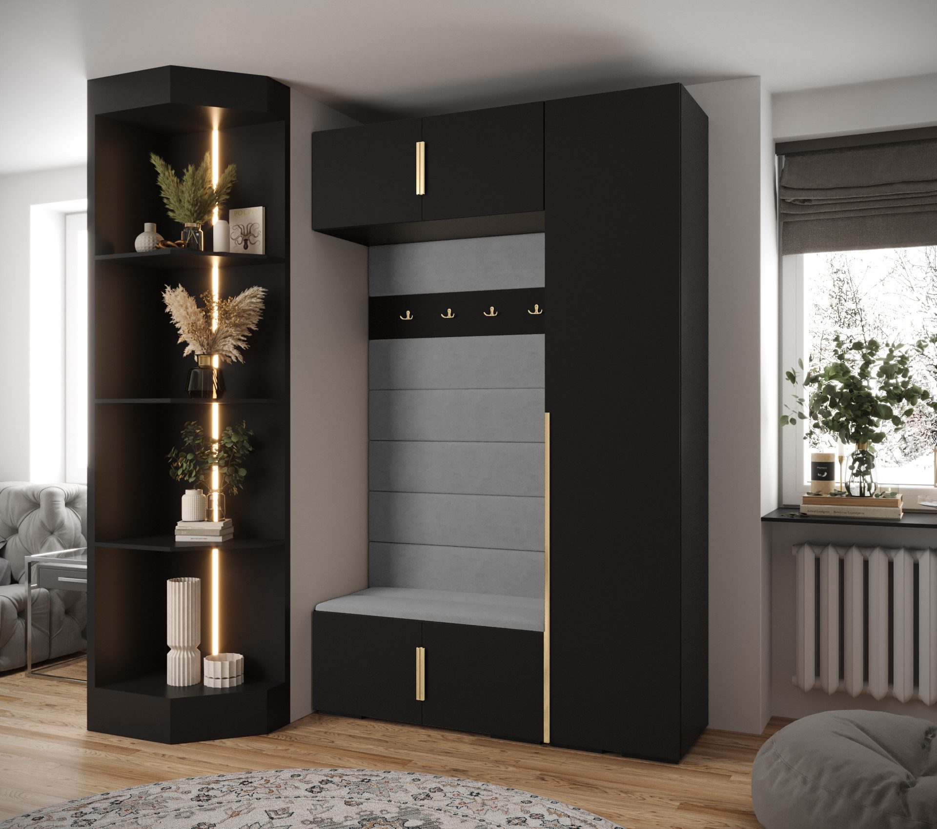 ABIKS MÖBEL Kompaktgarderobe INOVA 1 SATZ günstig online kaufen
