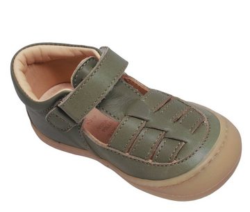 Ocra Lauflernschuhe von Ocra 074 Baby Leder Sandalen Klett Grün Sandalette