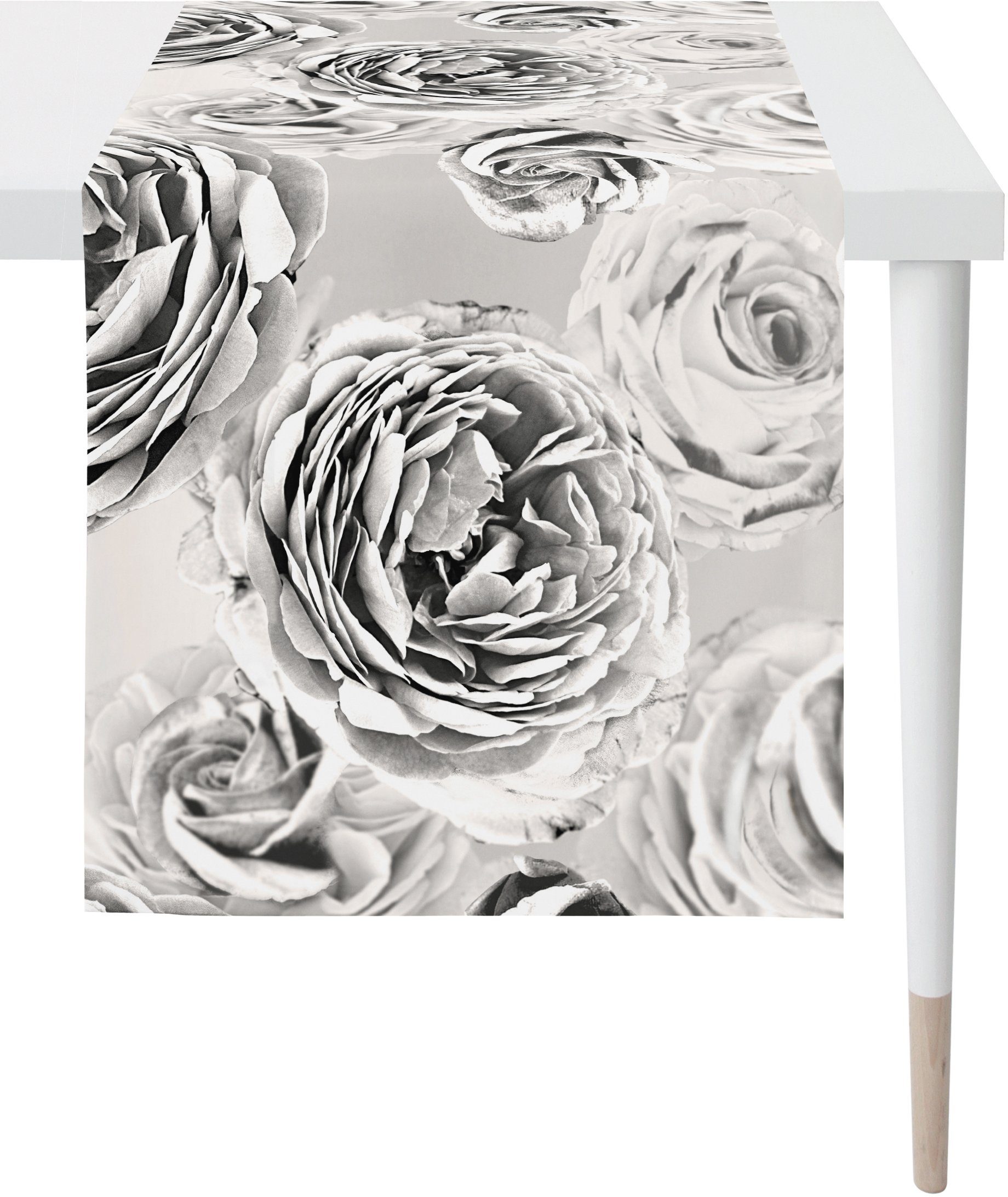 APELT Tischläufer Anais - Digitaldruck (1-tlg), Rosenblüten