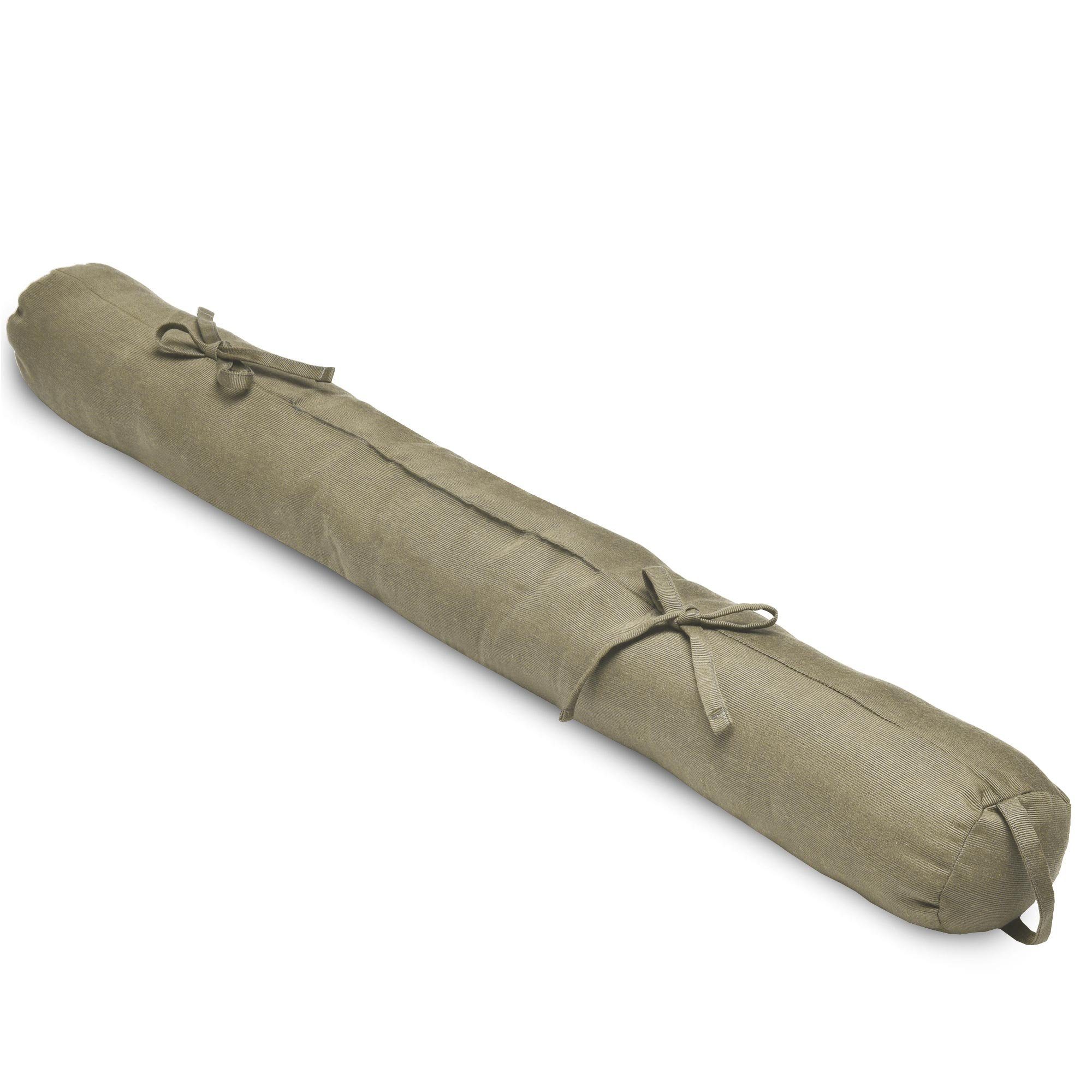 Beautissu Zugluftstopper Viento Zugluftstopper 100cm, 100x10cm, Taupe, Türluftstopper Haustür Kältestopper für Türen & Fenster