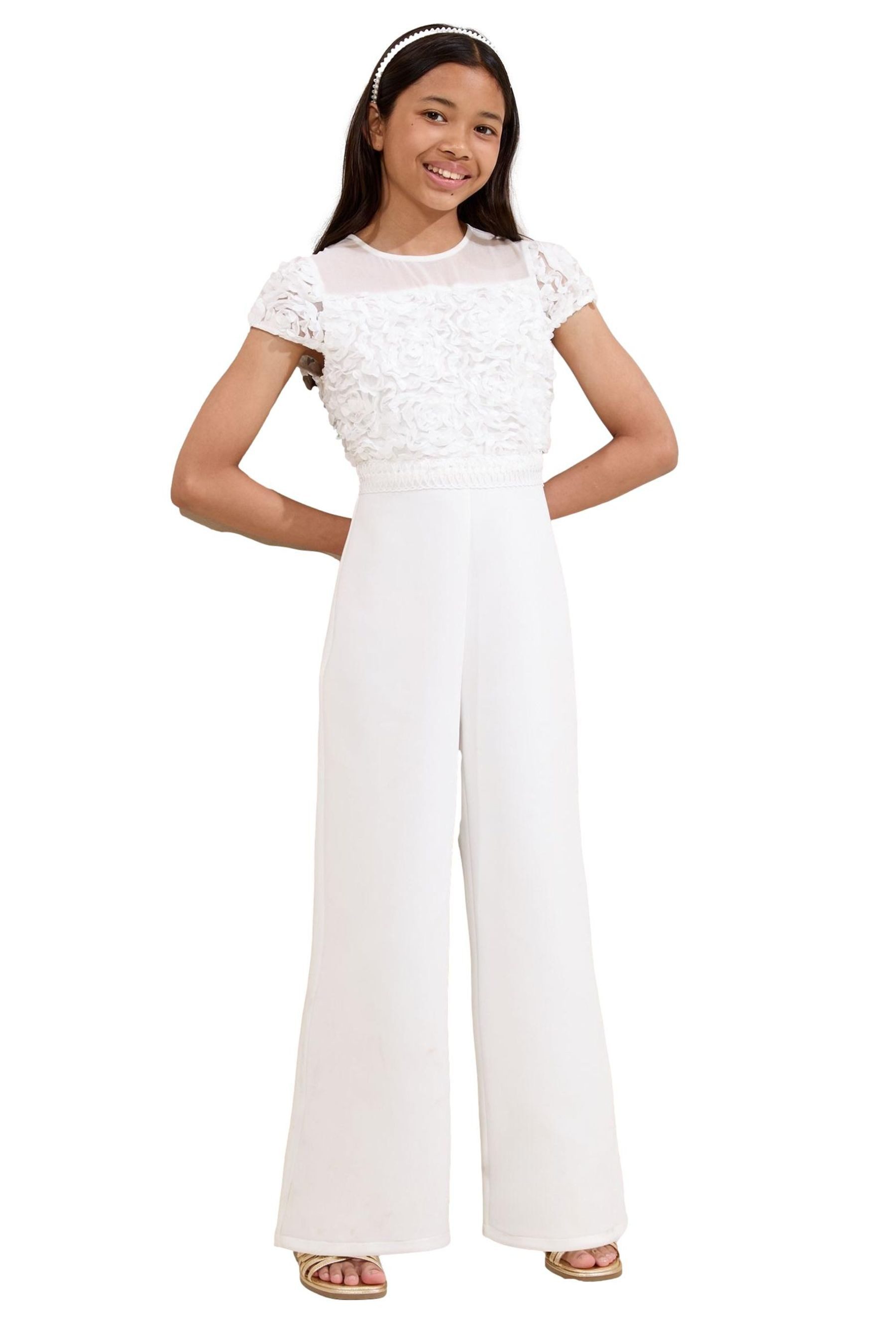 LIPSY Jumpsuit Lipsy festlicher 2-in-1-Jumpsuit mit Blumenmuster (1-tlg)