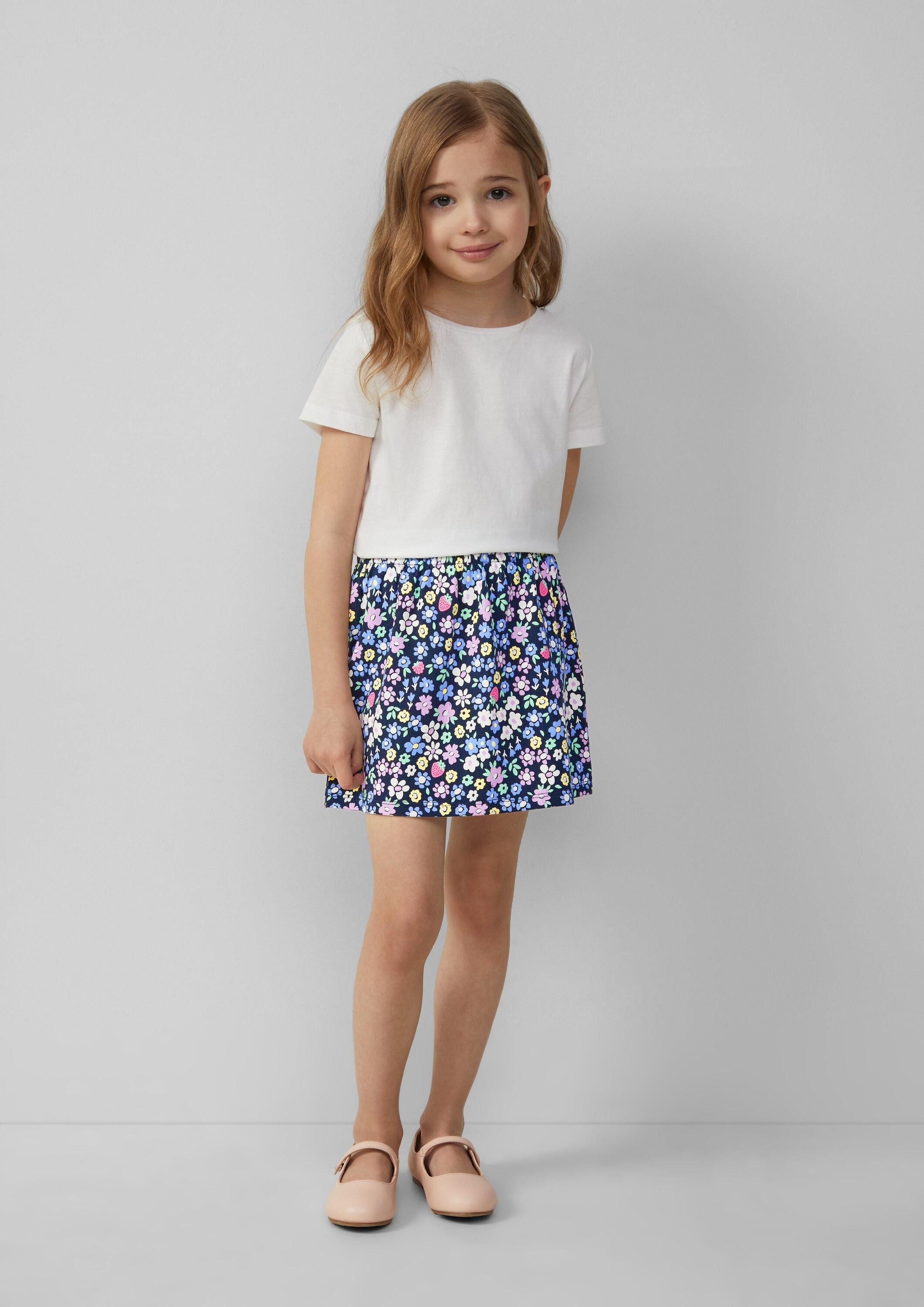 s.Oliver Minirock Rock Rock mit All-over-Print und Elastikbund