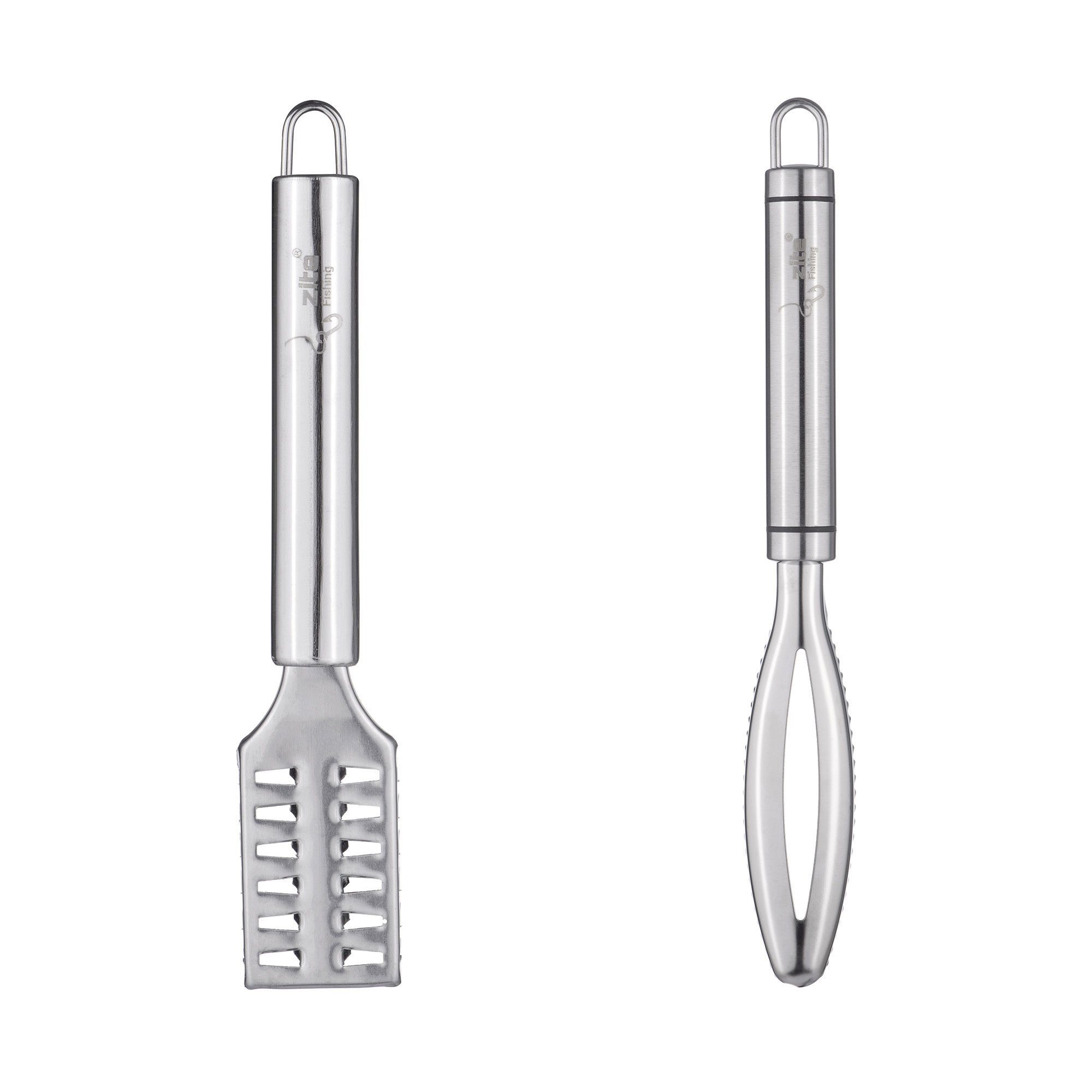 Zite Fischentschupper 2-teiliges Fischschupper-Set, rostfrei