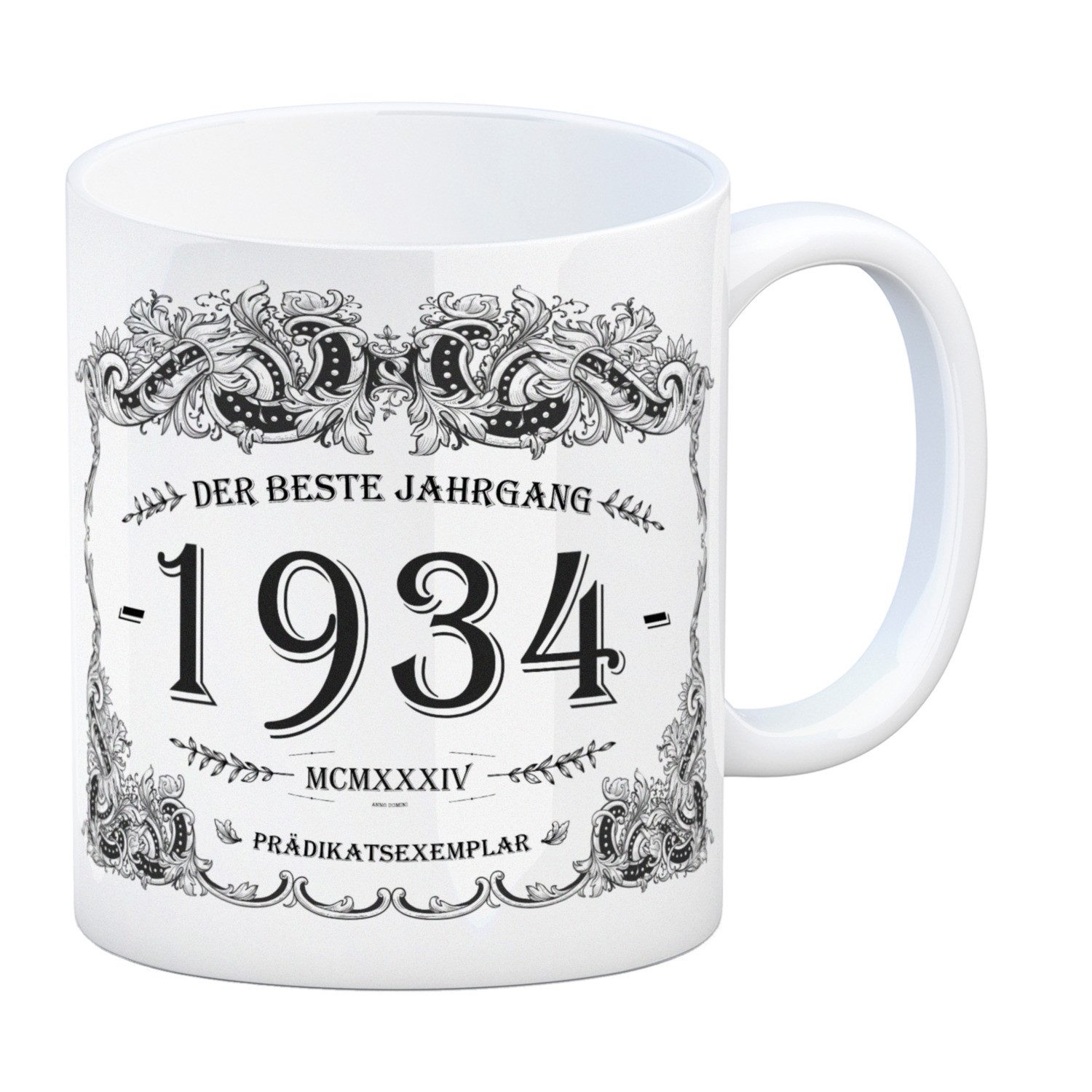 speecheese Tasse 1934 der beste Jahrgang Kaffeebecher Tasse Kaffeetasse Geburtsjahr