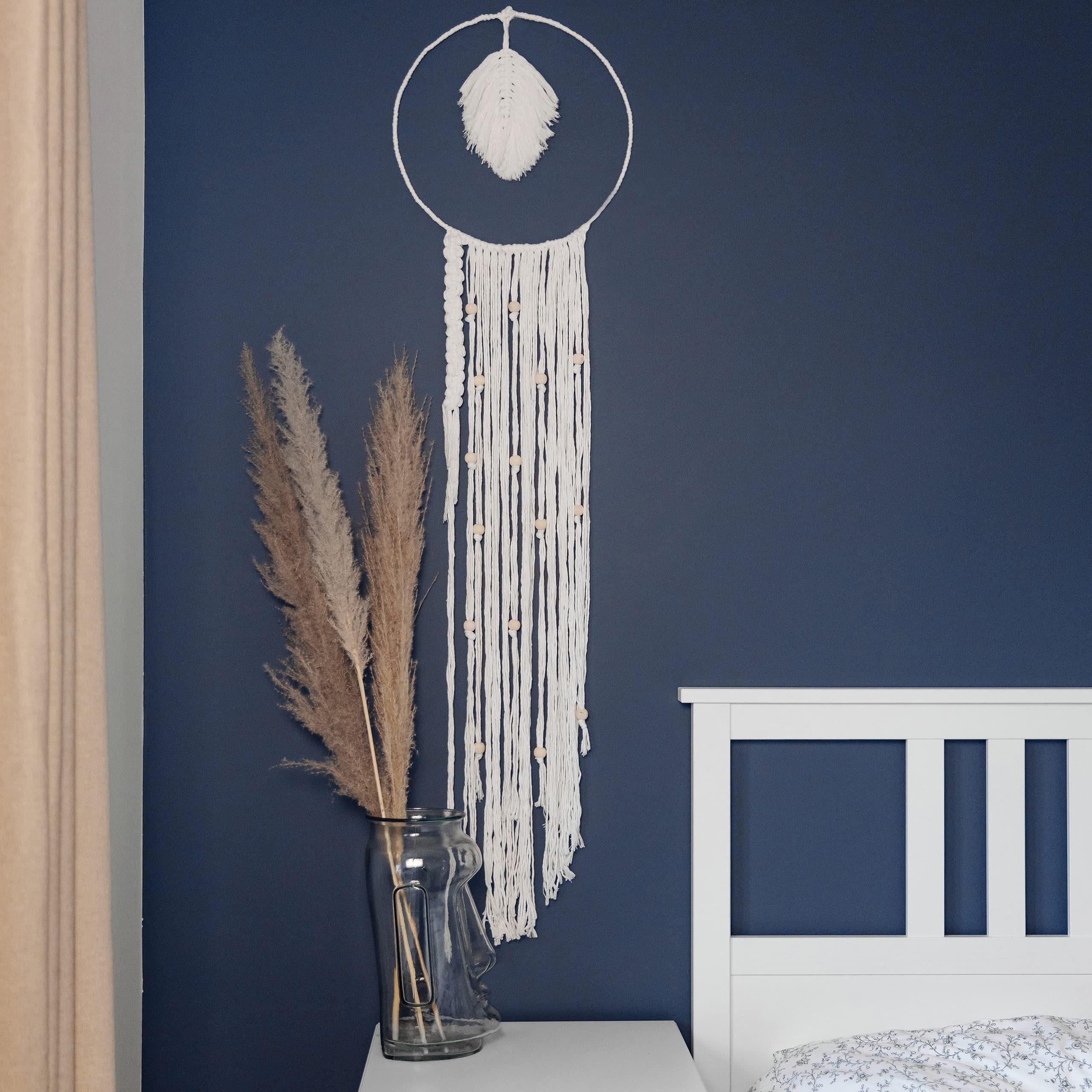 Creative Deco 100m Makramee Garn 6mm, Baumwollgarn Baumwoll Kordel Große Rolle Bastelgarn