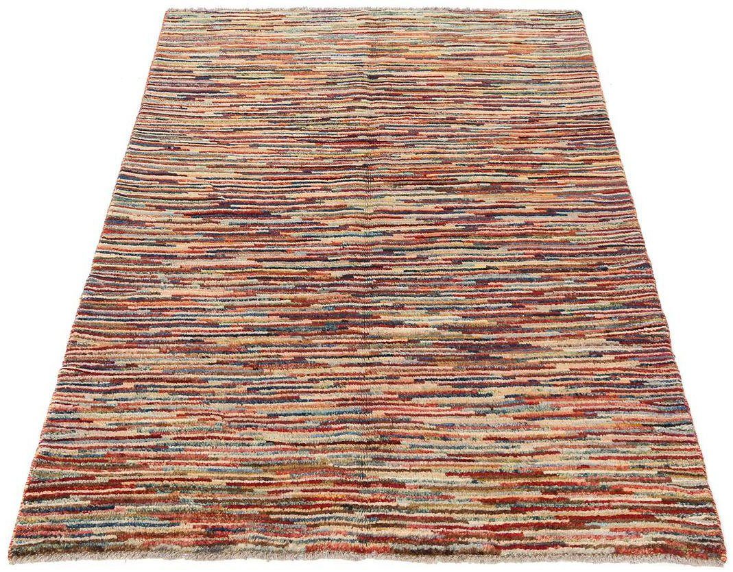 rechteckig, Handgeknüpft cm, morgenland, Wollteppich Streifen 118 x Multicolore Höhe: 8 mm, 166