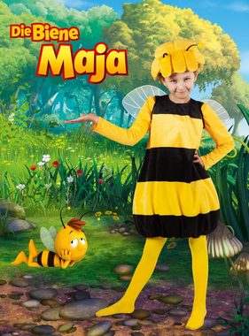 Maskworld Strumpfhose Biene Maja Strumpfhose für Kinder Gelbe Strumpfhose für Bienenbeine - passt Maja und Willi gleichermaß