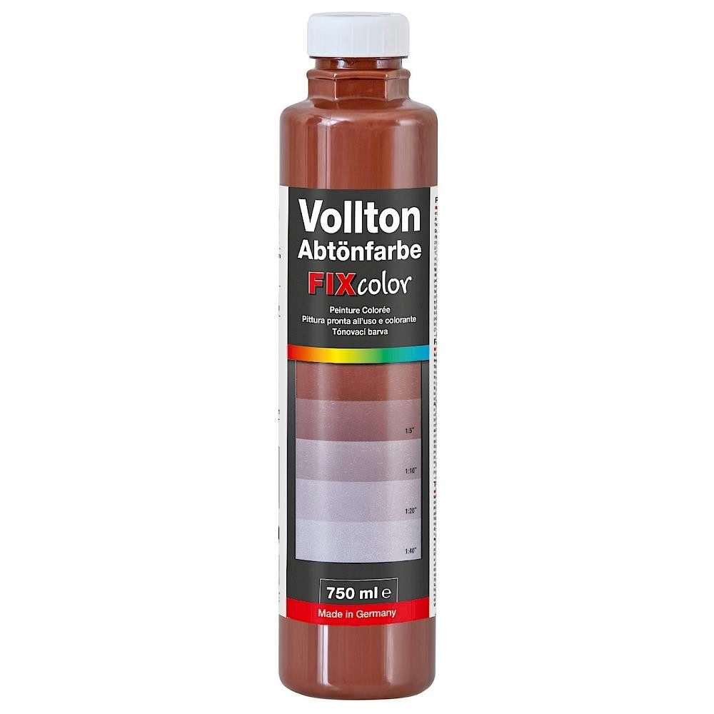 baufan® Vollton- und Abtönfarbe Farbe zum Mischen Innen und Außen Volltonfarbe, Farbtöne für dekorative Anstriche + Abtönen weißer Dispersionsfarben