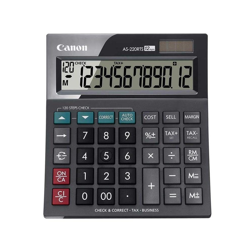 Canon Taschenrechner AS-220RTS Taschenrechner - schwarz