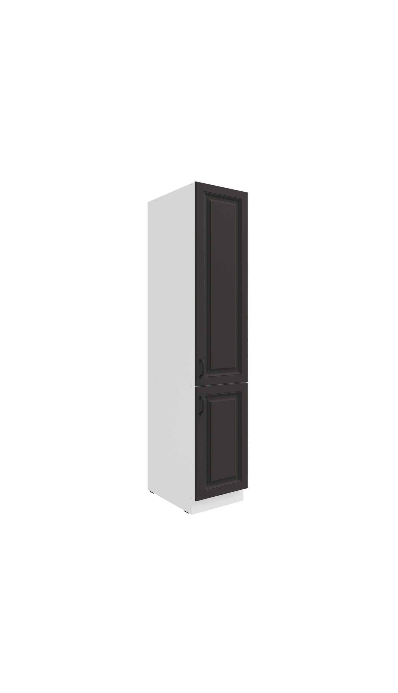 Küchen-Preisbombe Hochschrank 40 cm Küche Stilo Grau Küchenzeile Küchenblock Vorratshochschrank
