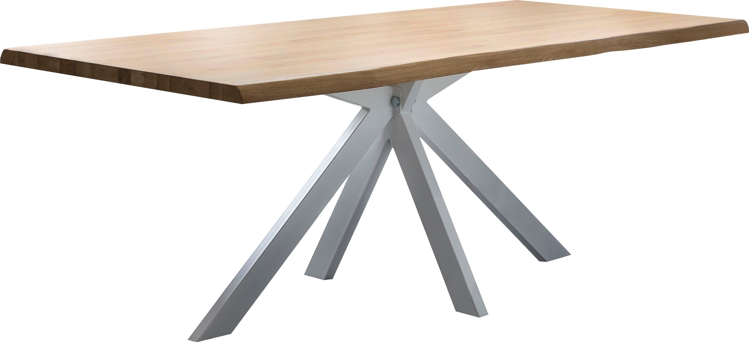 Home affaire Esstisch Tristan natur, mit echter Baumkante günstig online kaufen