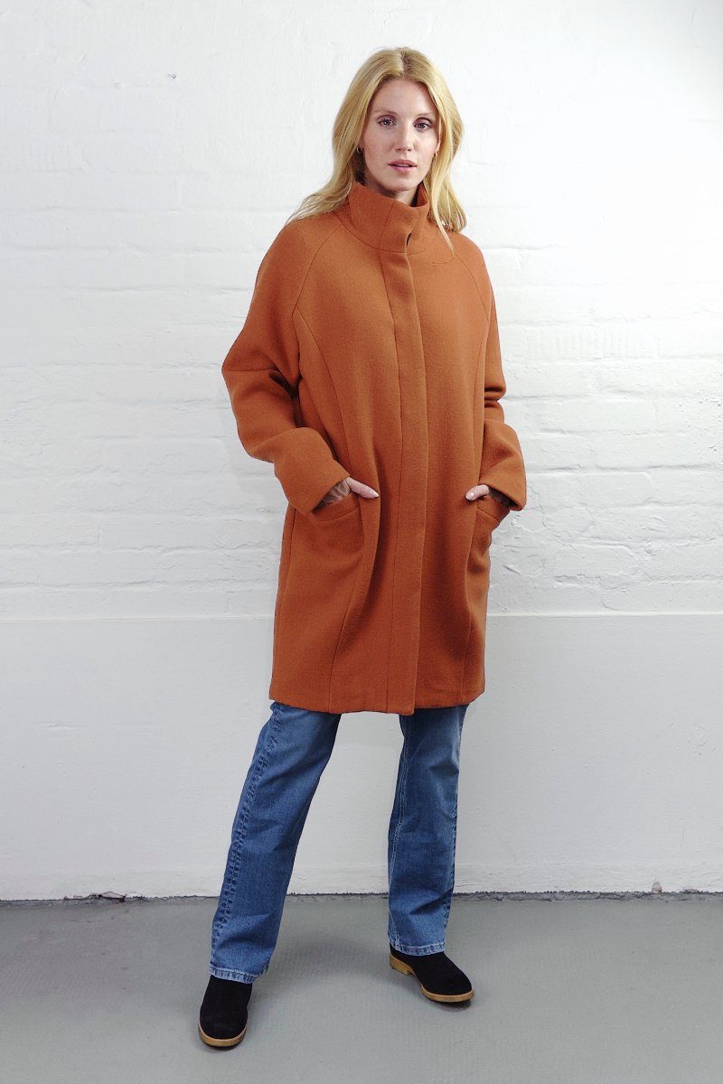 O-Shape Coat Kurzmantel - amber wunderwerk 487