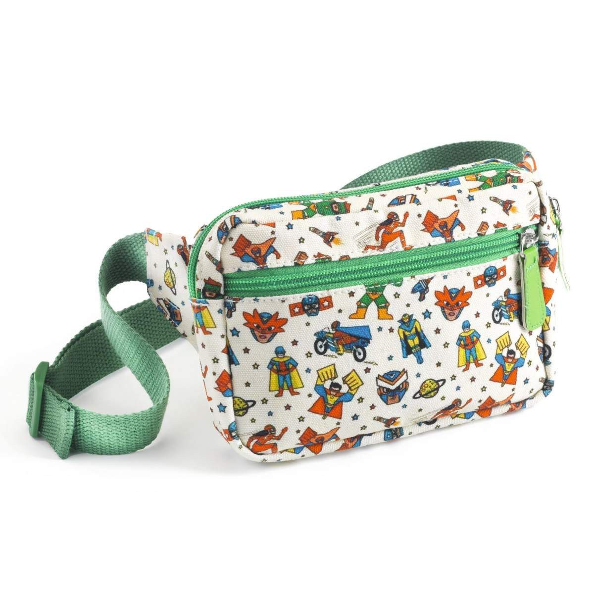 DJECO Bauchtasche Gürteltasche für Kinder aus Baumwolle bis zu 90 cm für Jungen Mädchen