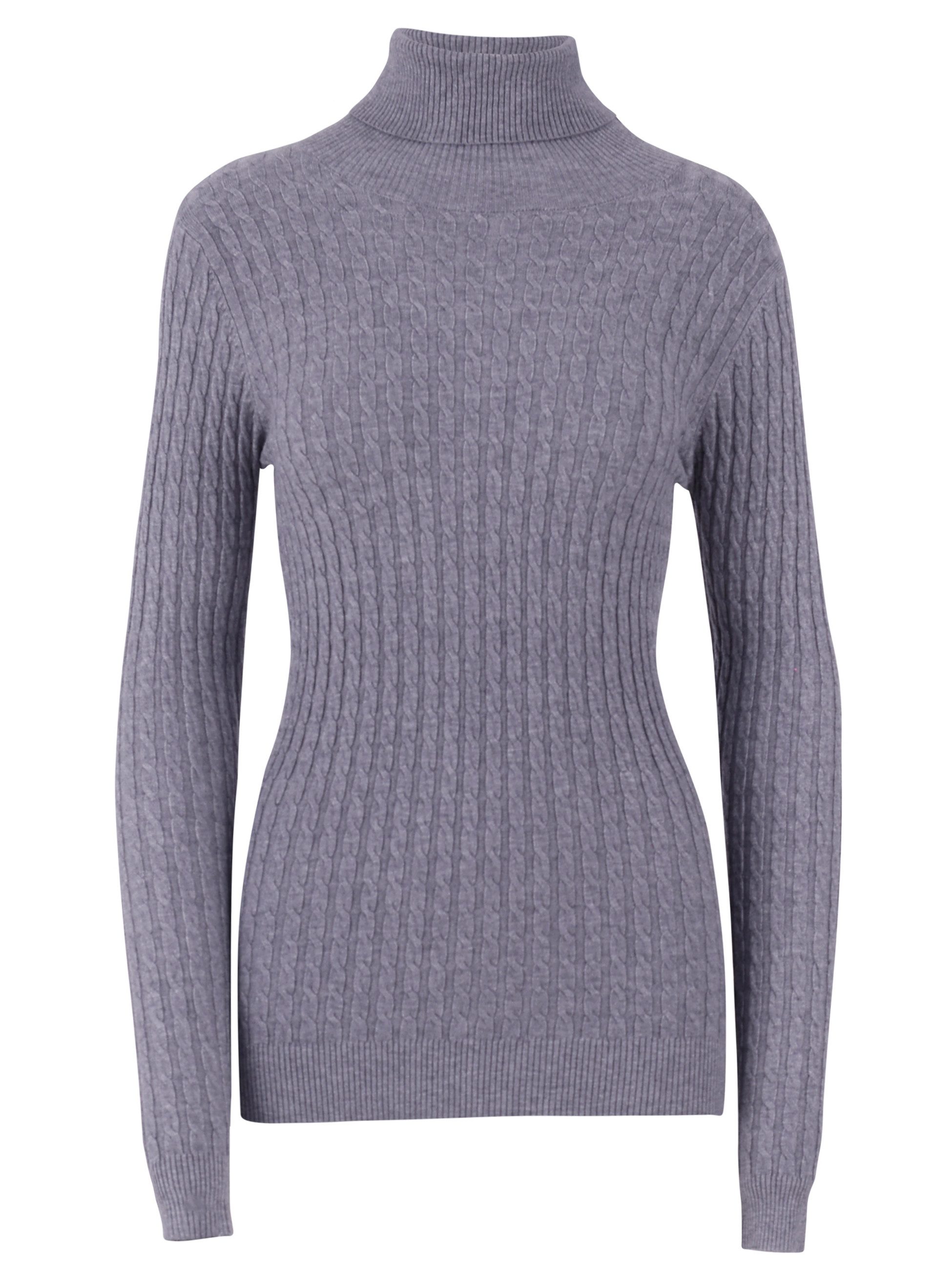 YC Fashion & Style Rollkragenpullover Rollkragenpullover One Size, Zopfmuster, verschiedene Farben in Unifarbe