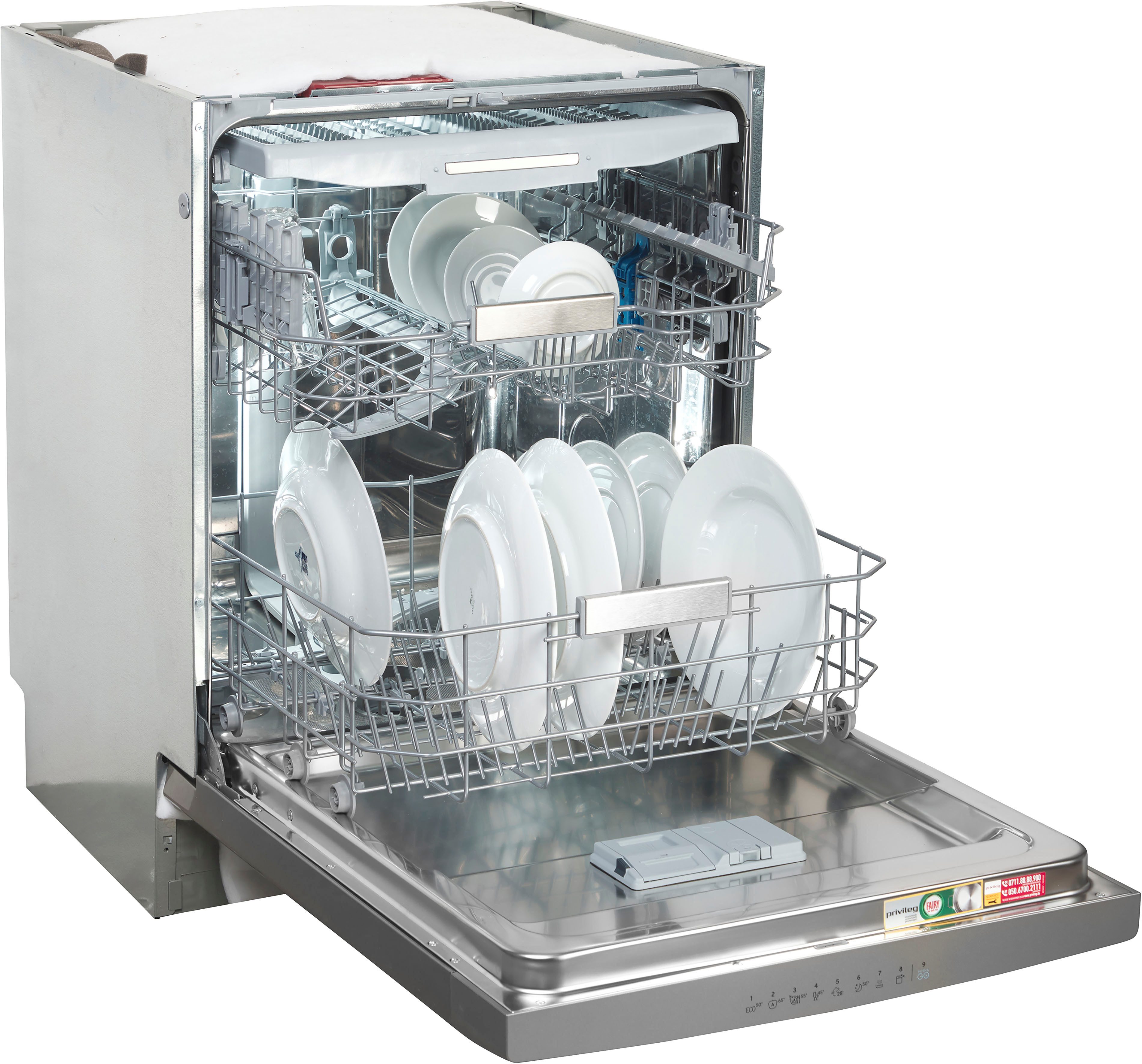 Privileg Unterbaugeschirrspüler P0U ECO D541 S, 14 Maßgedecke, Fast&Clean 28 Min. – das effektive Reinigungsprogramm unter 28 Minuten – Bild 4 von 5