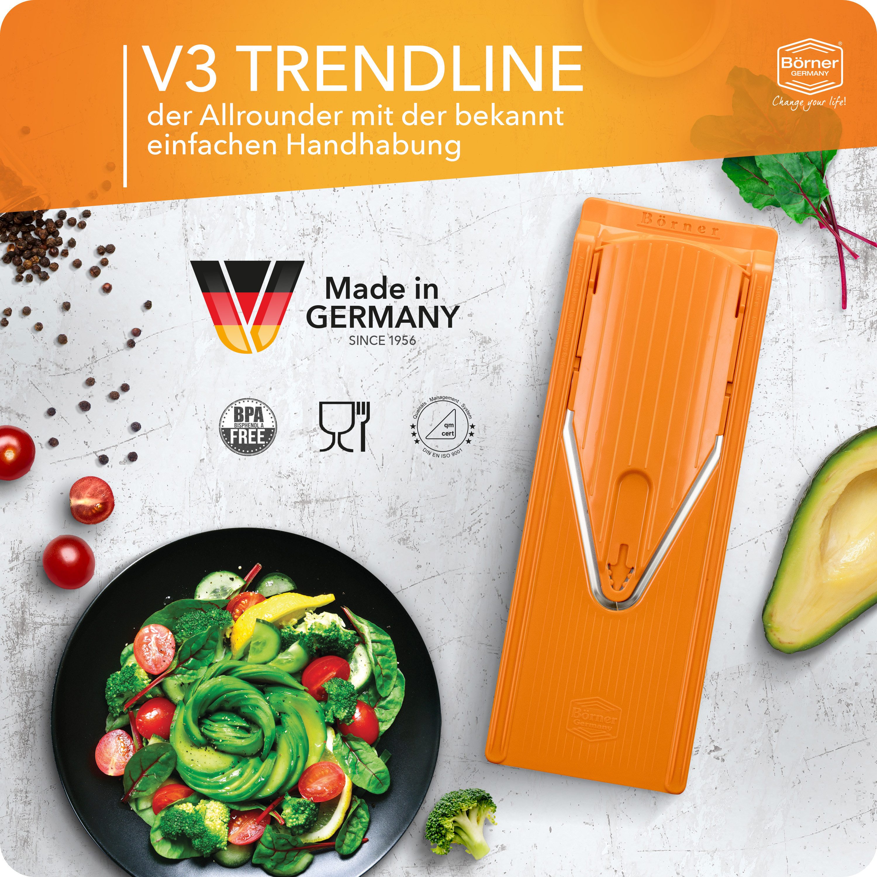 Börner Gemüsehobel Gemüsehobel V3 TrendLine Profi Set