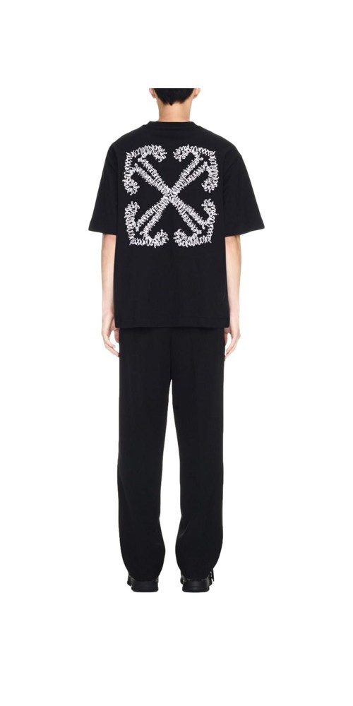 OFF-WHITE Print-Shirt Off-White T-Shirt mit Tattoo günstig online kaufen