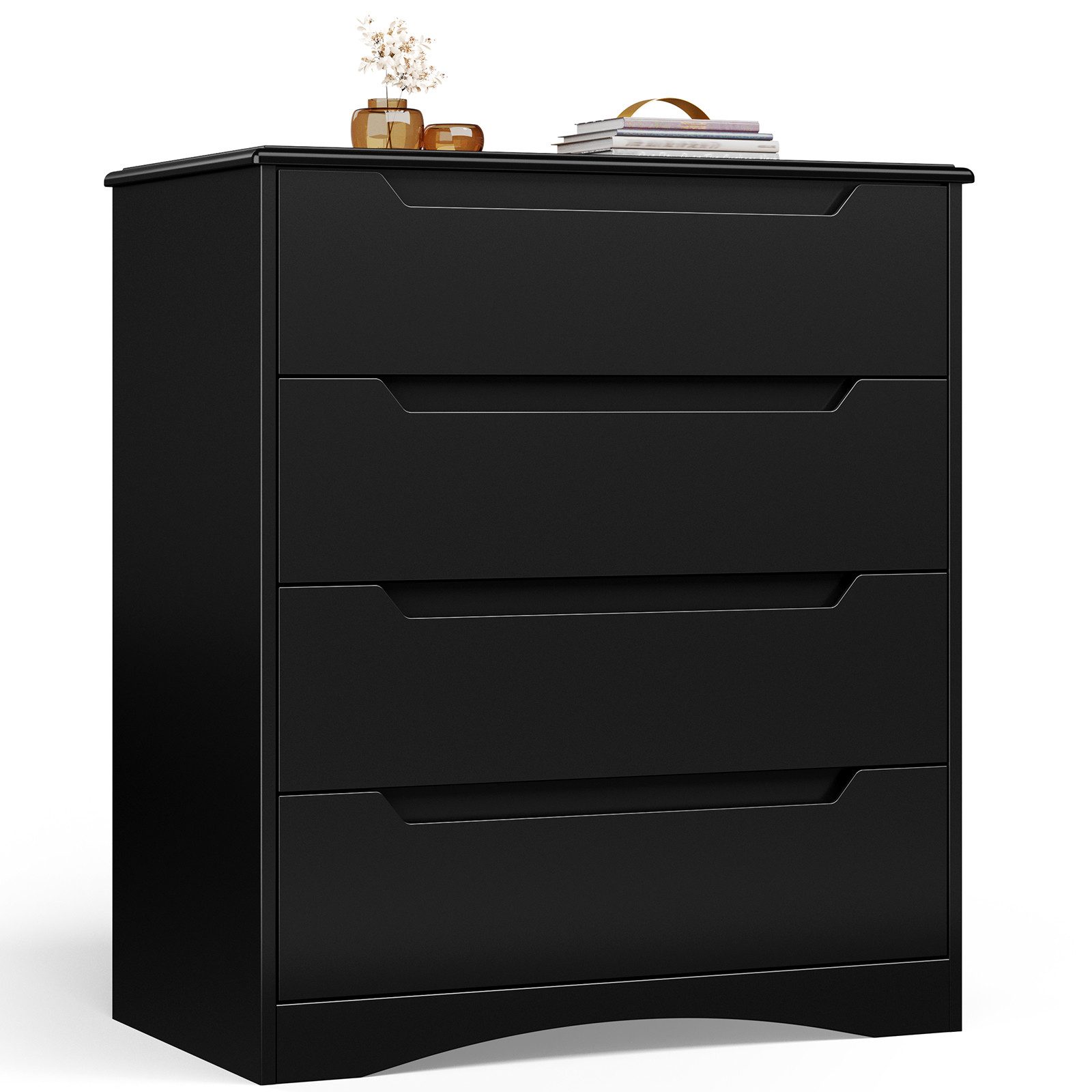 Bealife Kommode weiß, Kommode mit Schubladen, Schrank mit Schubladen, für Wohnzimmer