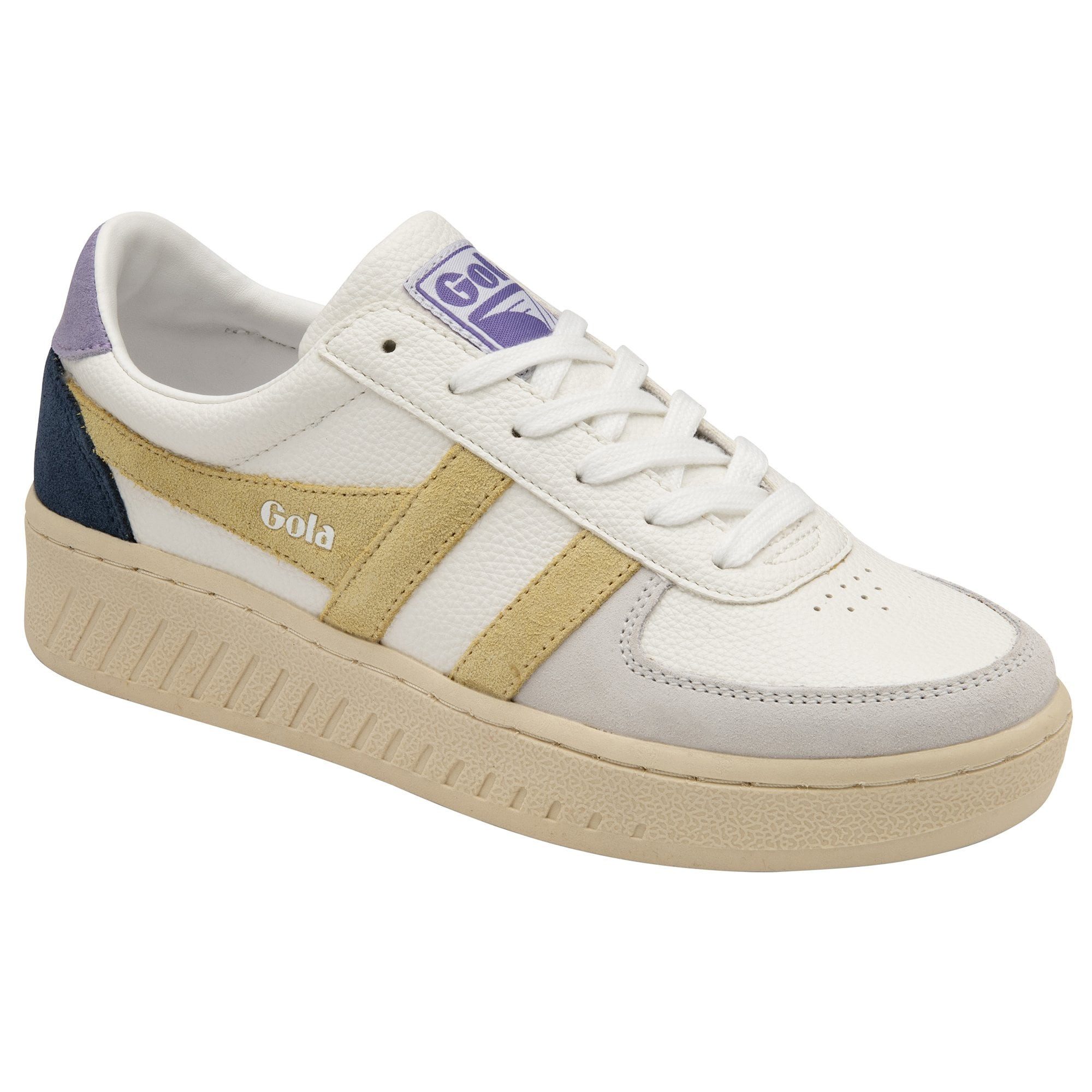 Gola Grandslam Trident weiss/lemongelb/lavender Damen Sneaker