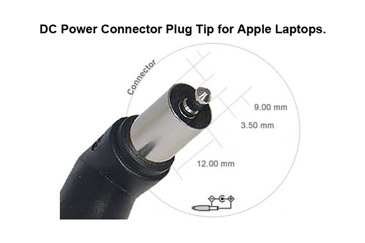 mm Batterie-Verbindungskabel, für mit x mm) 3,5 5,5 x (9,0 DC-Stromanschluss 2,5 HEAD11N Apple C11 PowerSmart Buchse