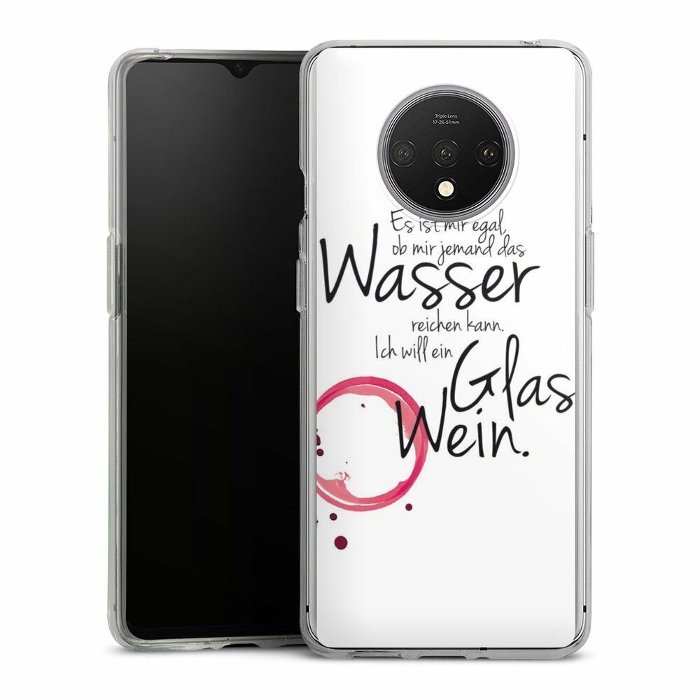 DeinDesign Handyhülle Es ist Mir Egal, Silikon Hülle, Bumper Case, Handy Schutzhülle, Smartphone Cover Wein Sprüche Statement