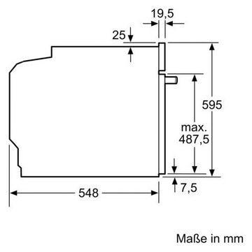 BOSCH Elektro-Herd-Set HND671LS61, mit Teleskopauszug nachrüstbar, Hydrolyse