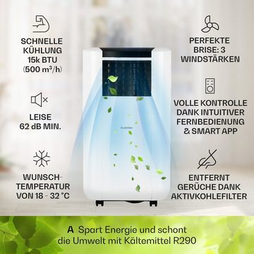 Klarstein Klimagerät Max Breeze Smart, Klimagerät mobil Air Conditioner Kühlgerät Luftkühler