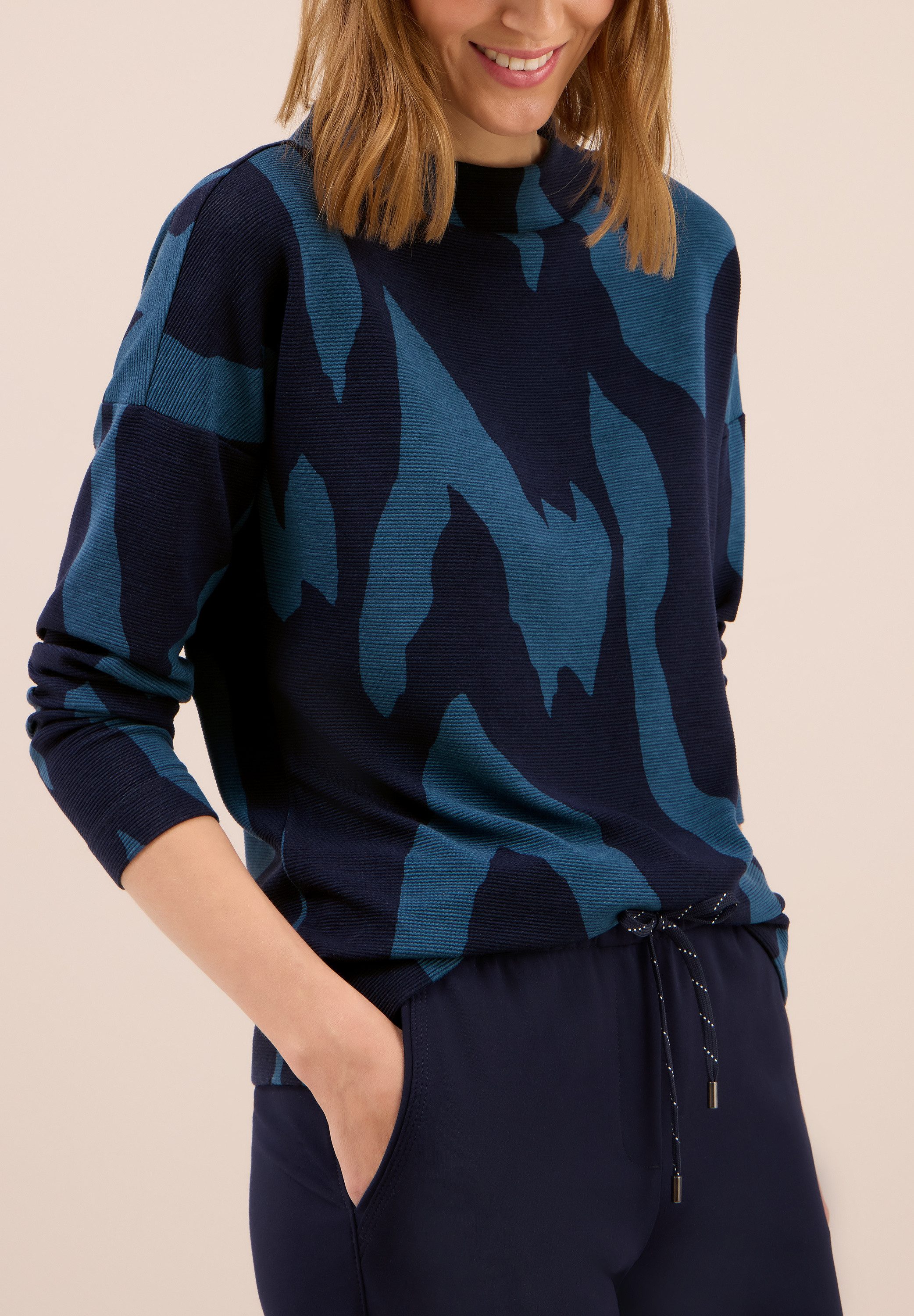 CECIL Sweatshirt mit All-Over Print günstig online kaufen