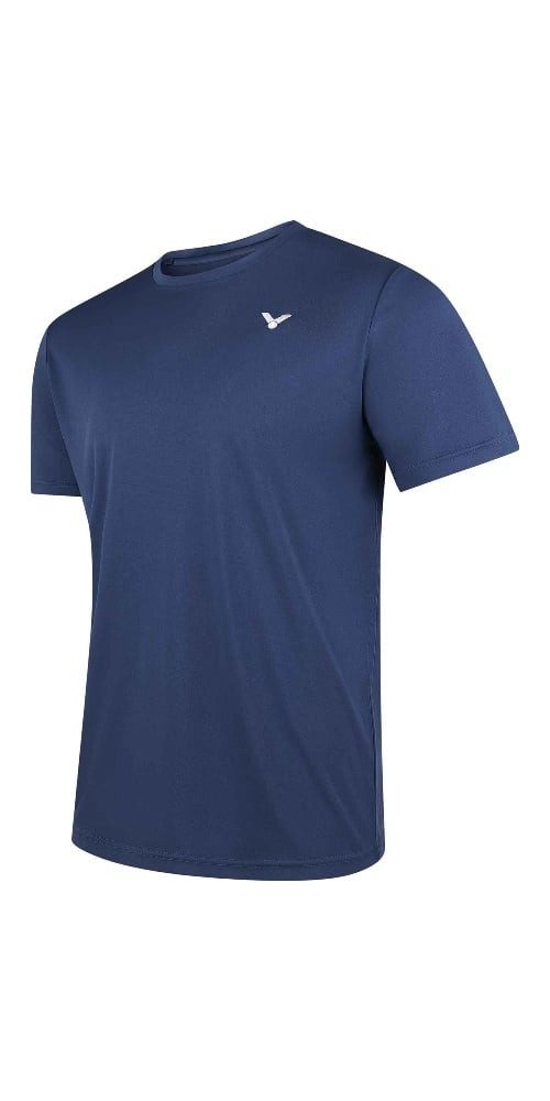 VICTOR T-Shirt T-13102 B (100% Polyester) blau Herren