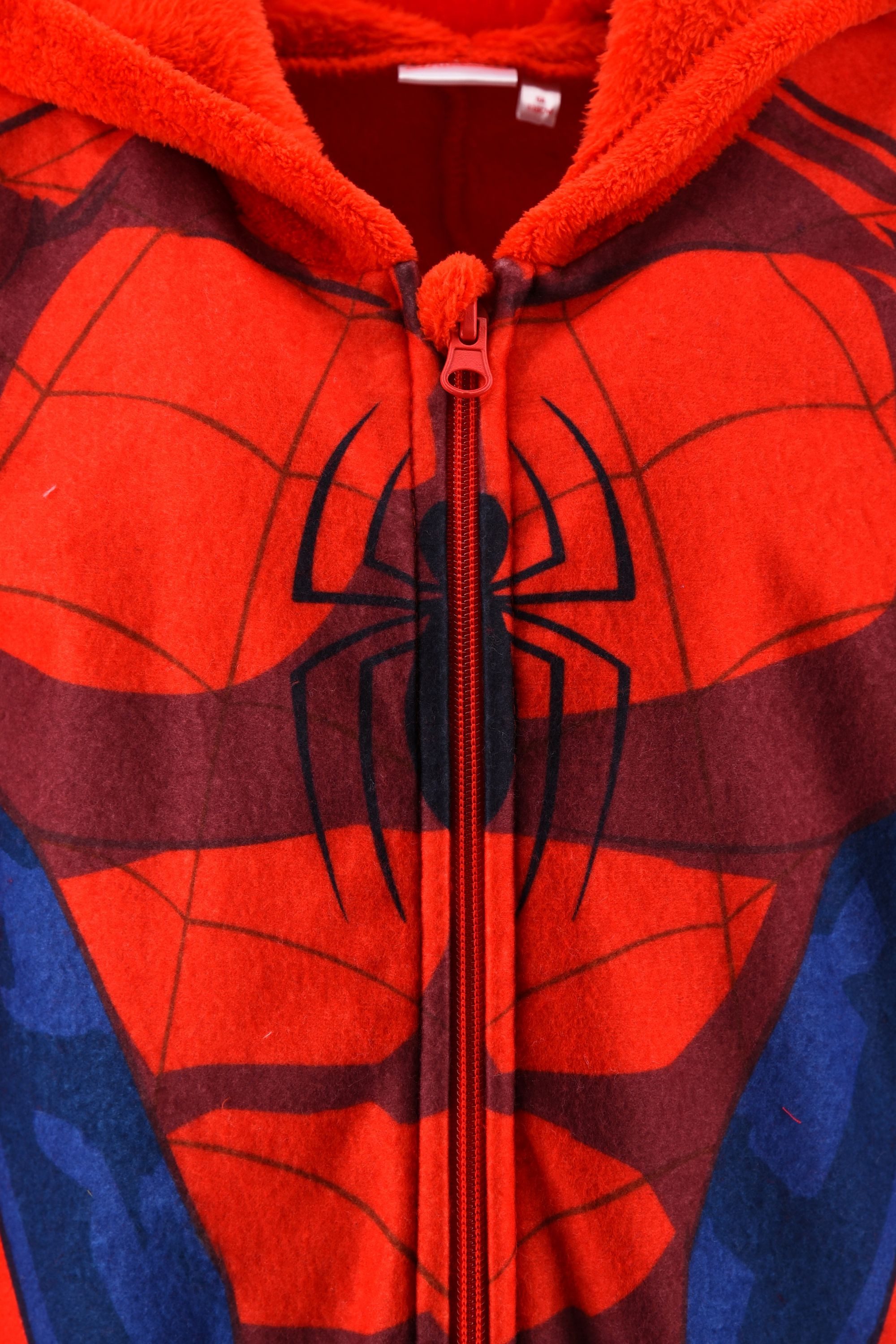 Spiderman Schlafanzug Schlafanzug Marvel Spiderman Jumpsuit Kostüm Schlafanzug Kinder Onesie (Spiderman) – Bild 5 von 5