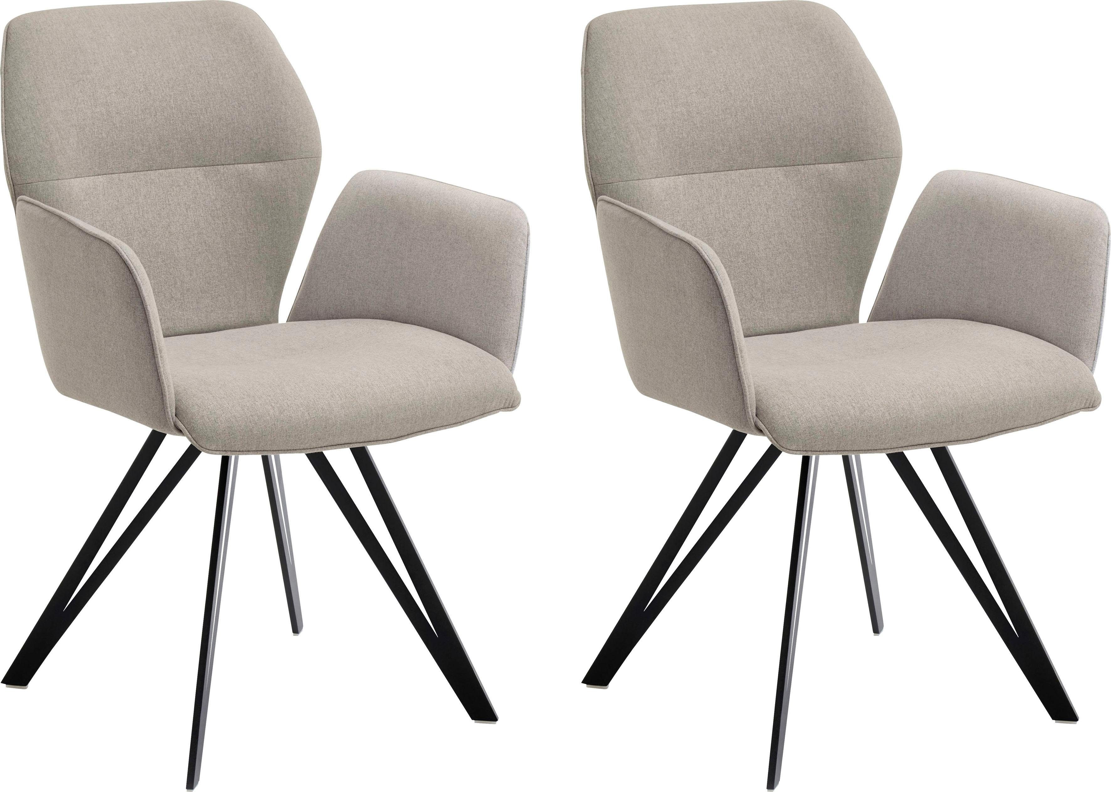 NIEHOFF SITZMÖBEL Armlehnstuhl Merlot 1132-04, Gestell aus schwarzem Eisen, 2er Set. € 501,26, (€ 250,63 pro 1 Stk).