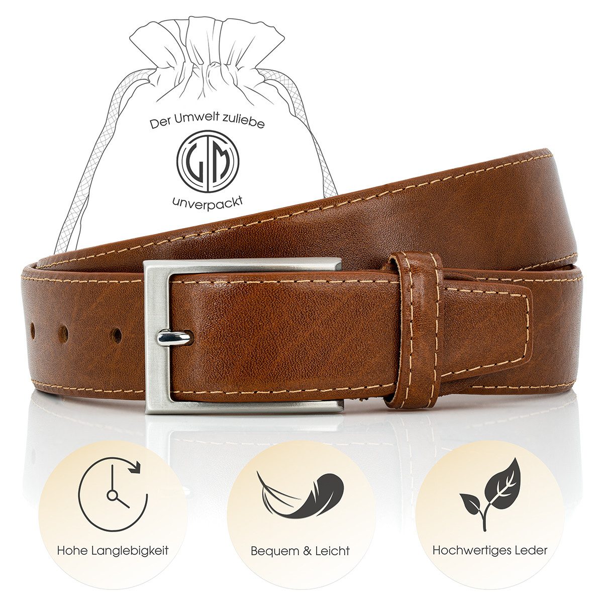 LINDENMANN Ledergürtel