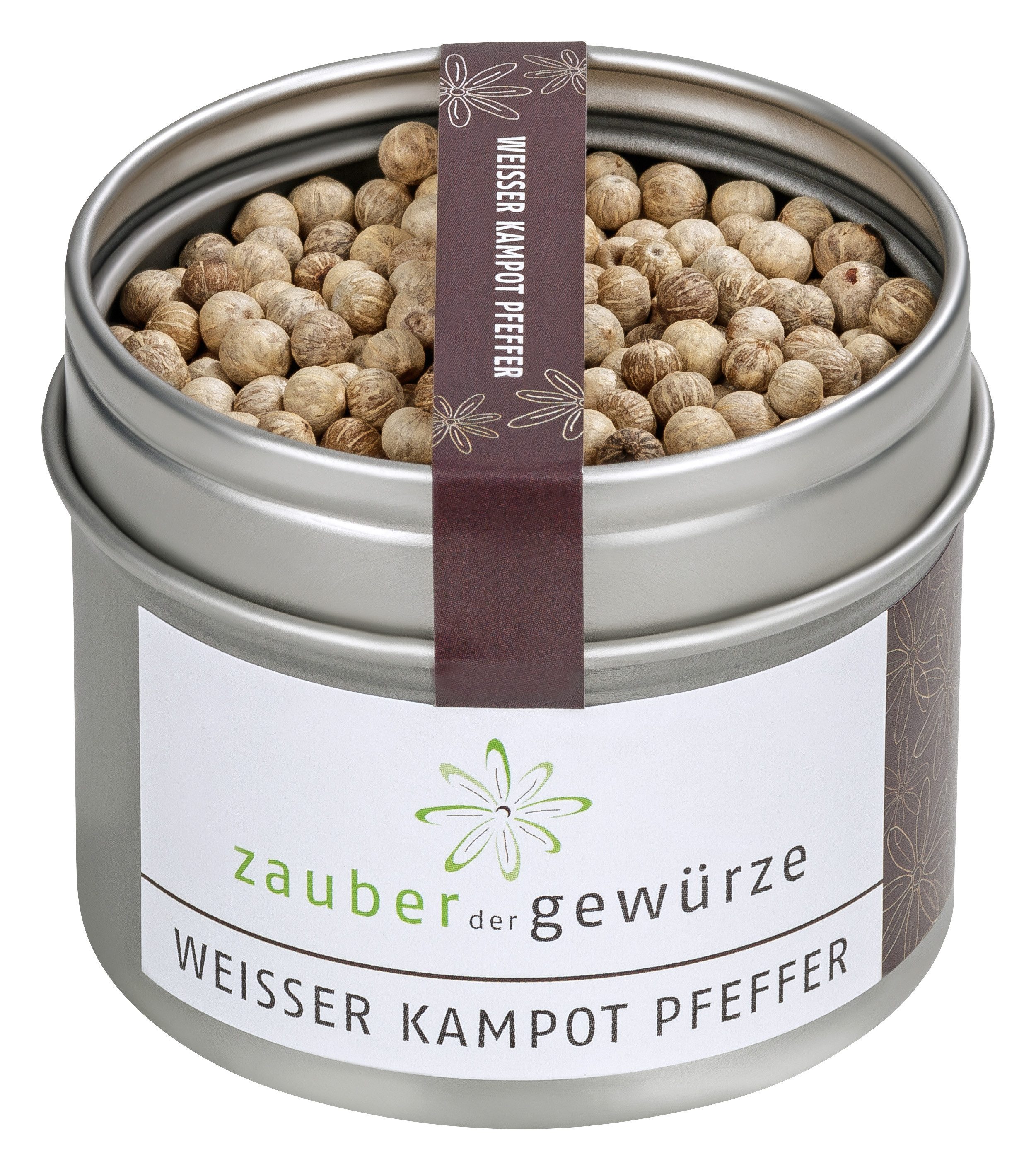 Zauber der Gewürze Gewürz Weisser Kampot Pfeffer
