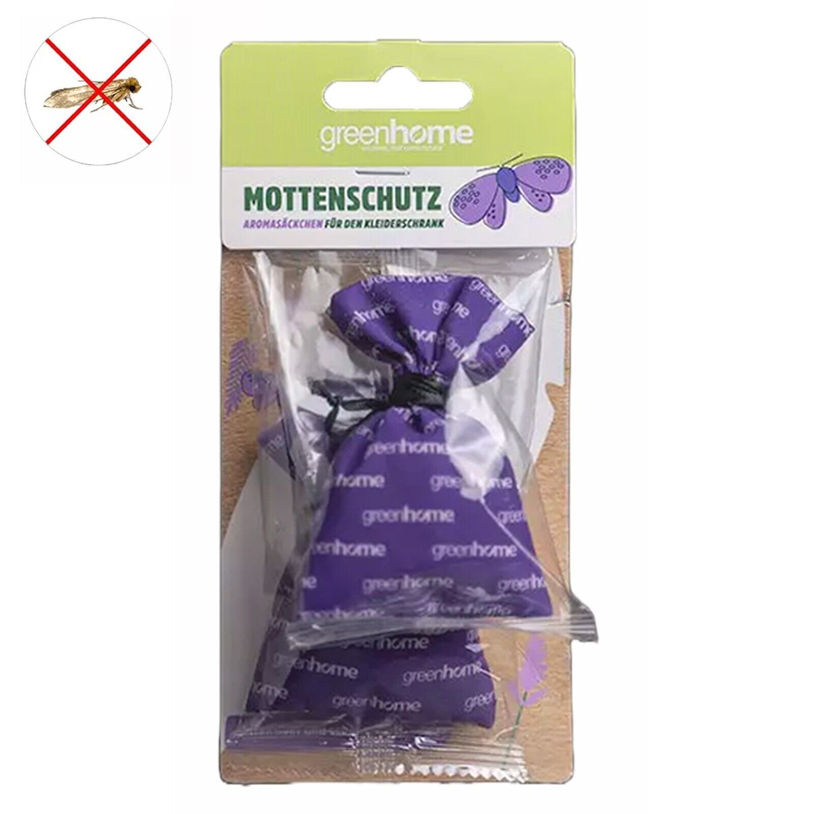 Insektenfalle 2x Mottensäckchen - mit Lavendel für Kleidermotten Lavendelsäckchen